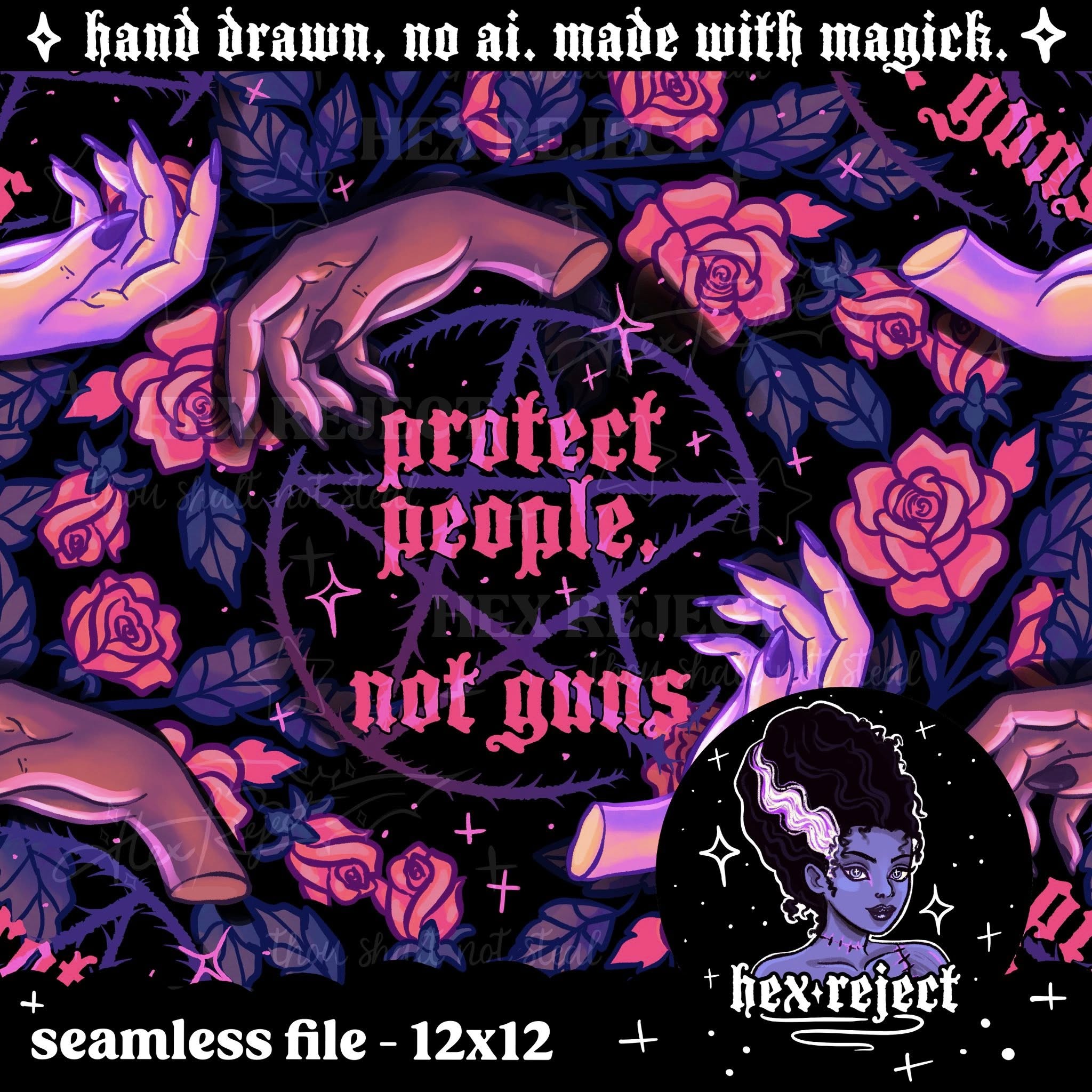 Protest - Seamless files - Hexmas Advent Calendar - Day 9