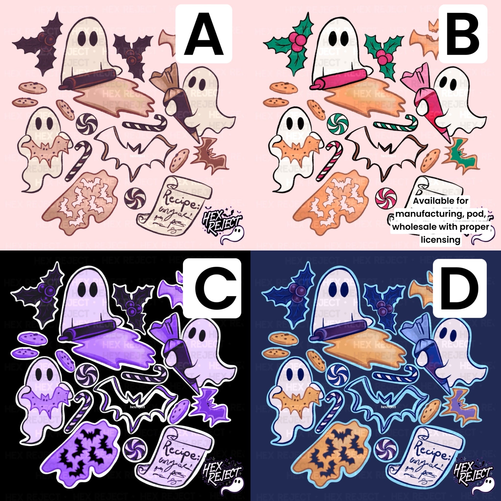 Baking Hexmas Spooky Ghosts - Sub File