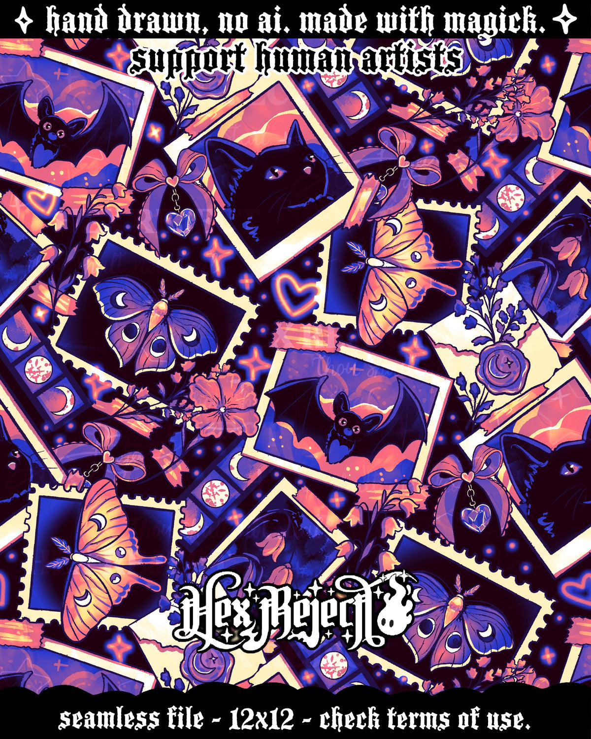 Day Seven - Snapshot (goth junk journal) : Hextober - Seamless file