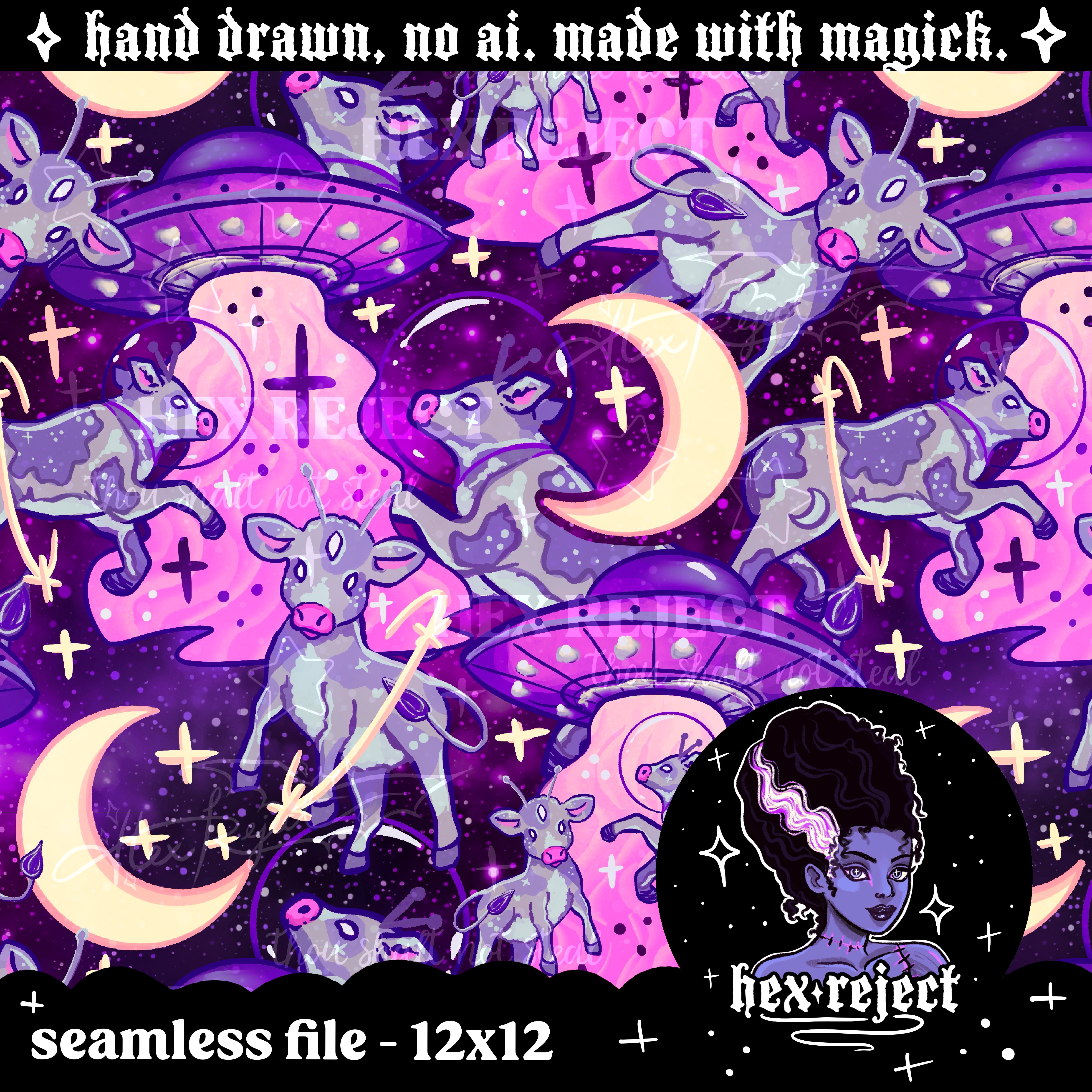 Galaxy - Seamless & PNG files - Hextober 2025