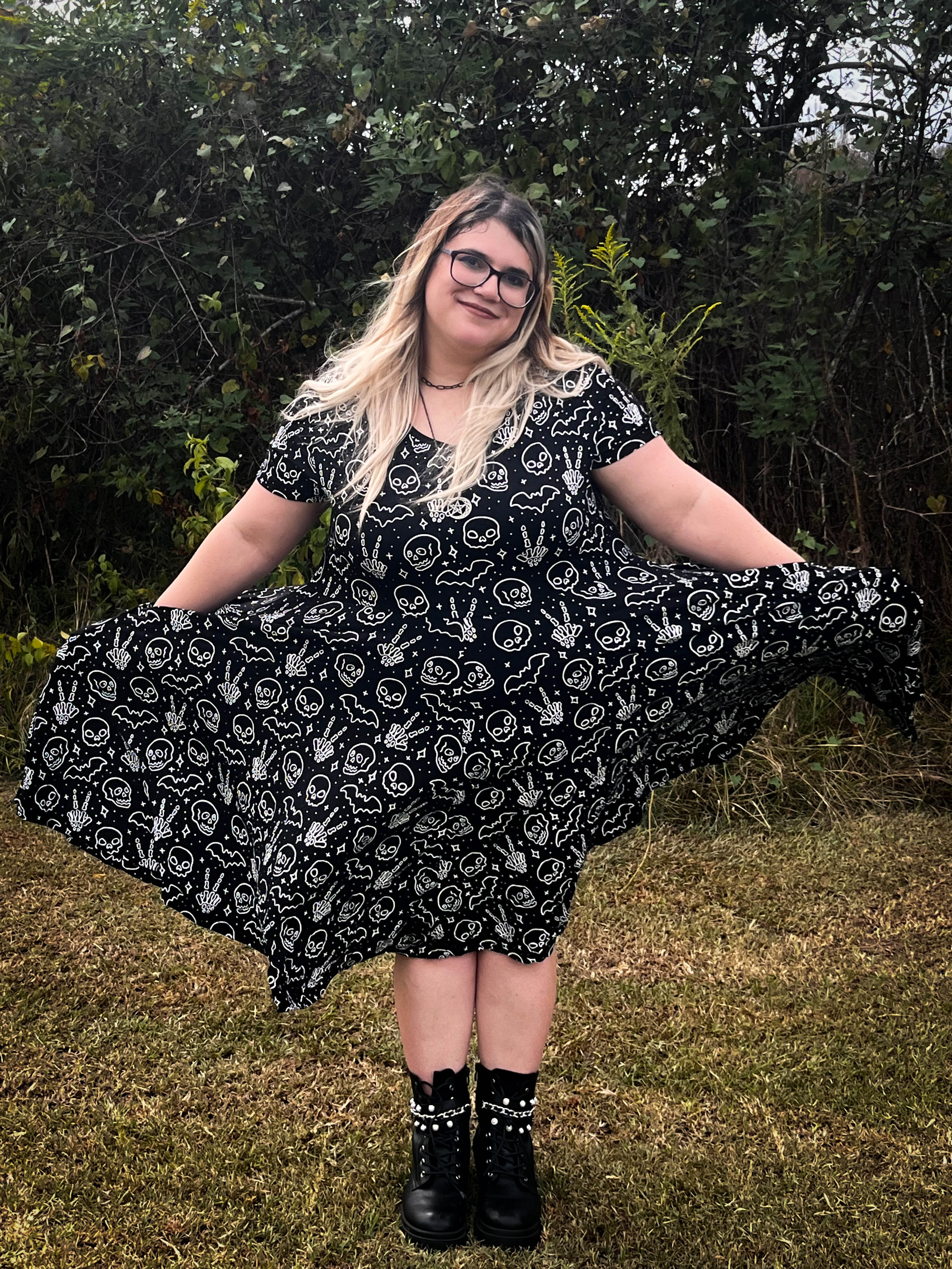 Spooky Glow twirl dresses 2T - 3XL