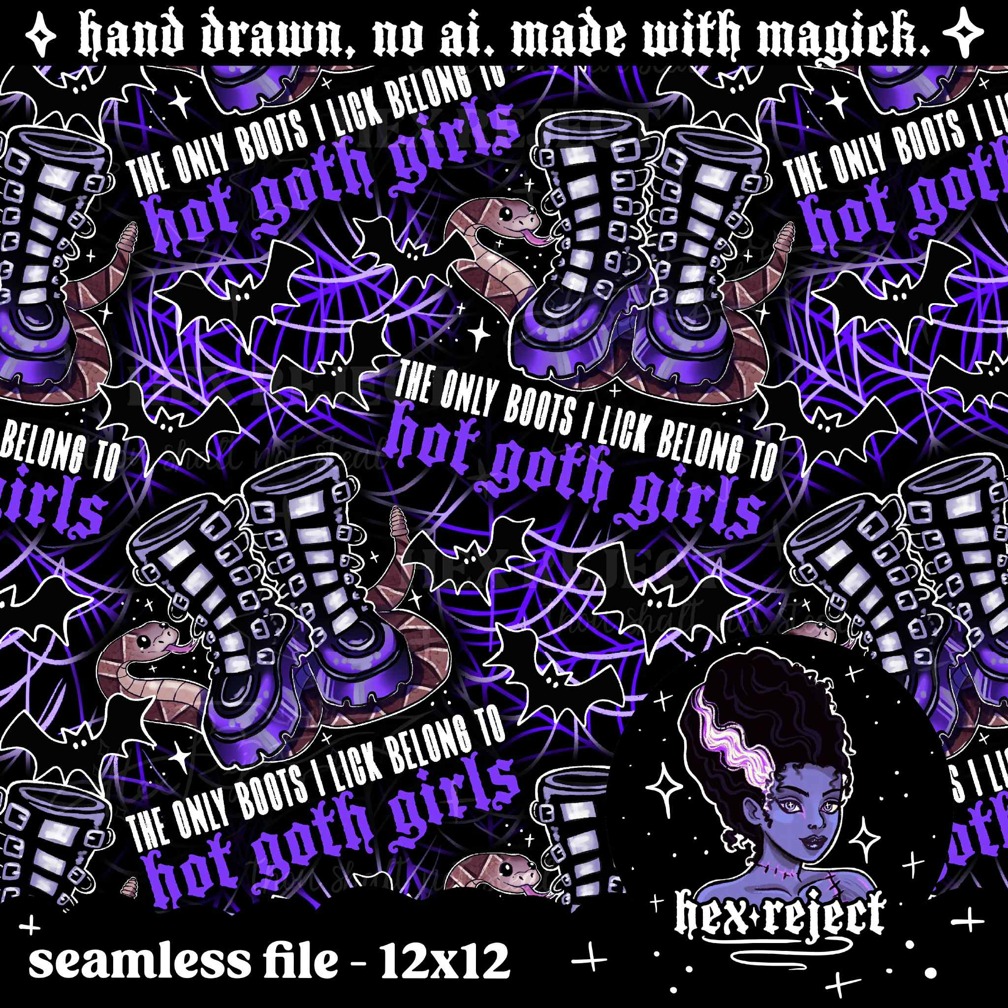 Hot Goth Girls - Seamless file