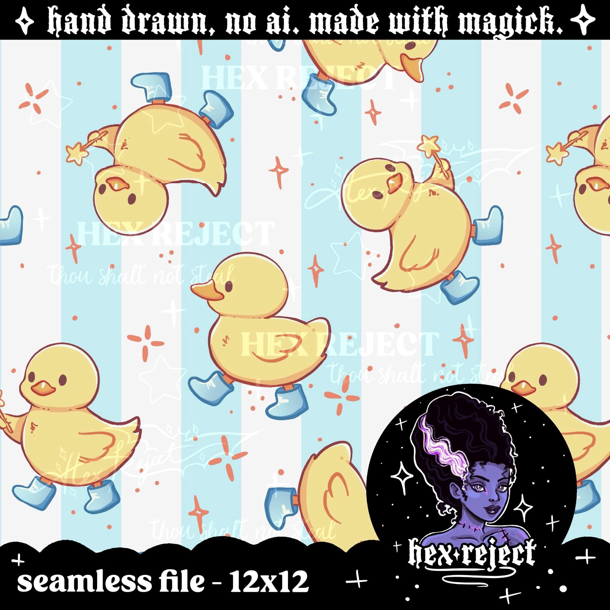 Splish Splash - Seamless & PNG files - Hexmas Advent Calendar - Day 17