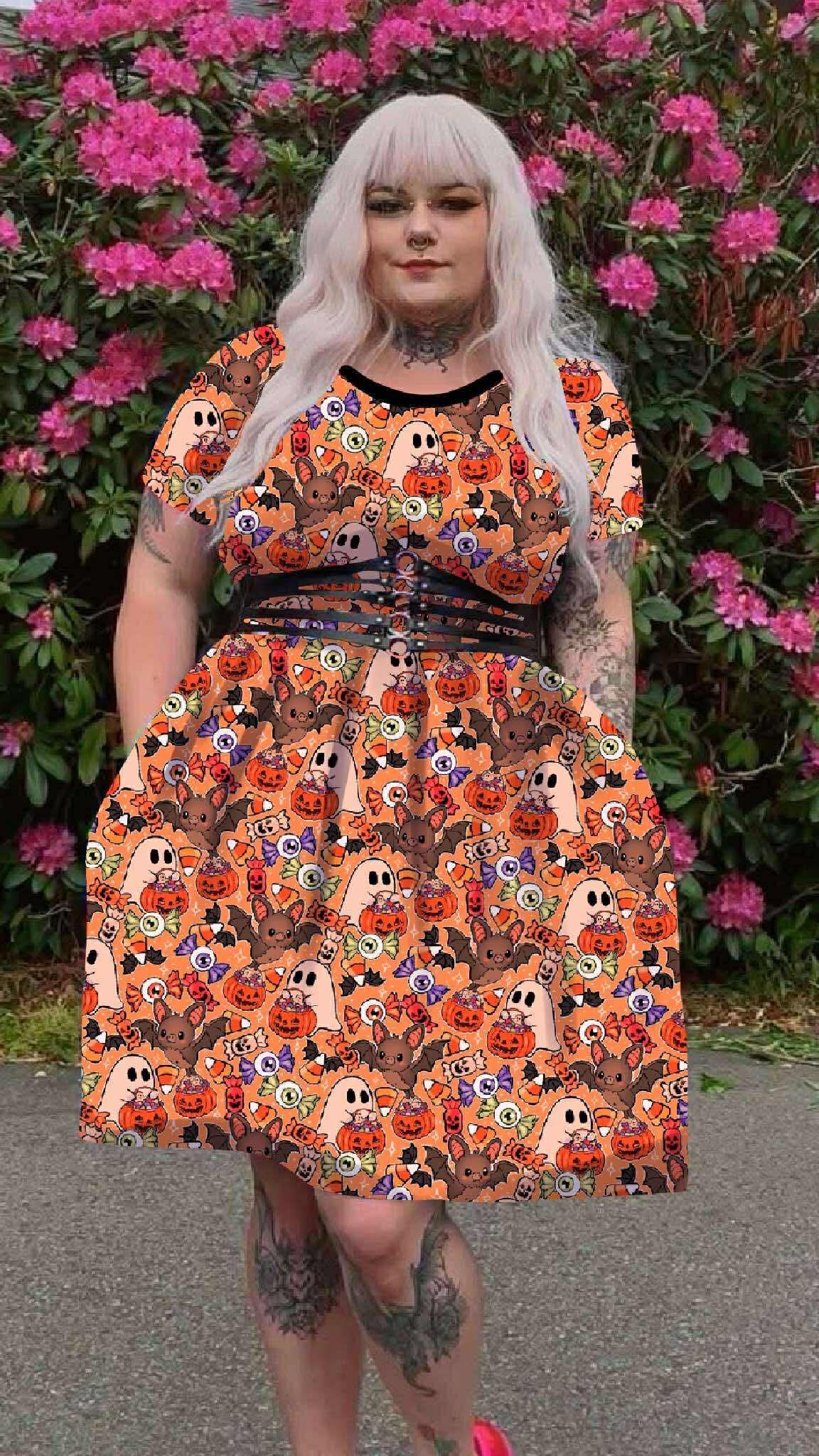 Trick or Treat twirl dresses - Kids & Adult