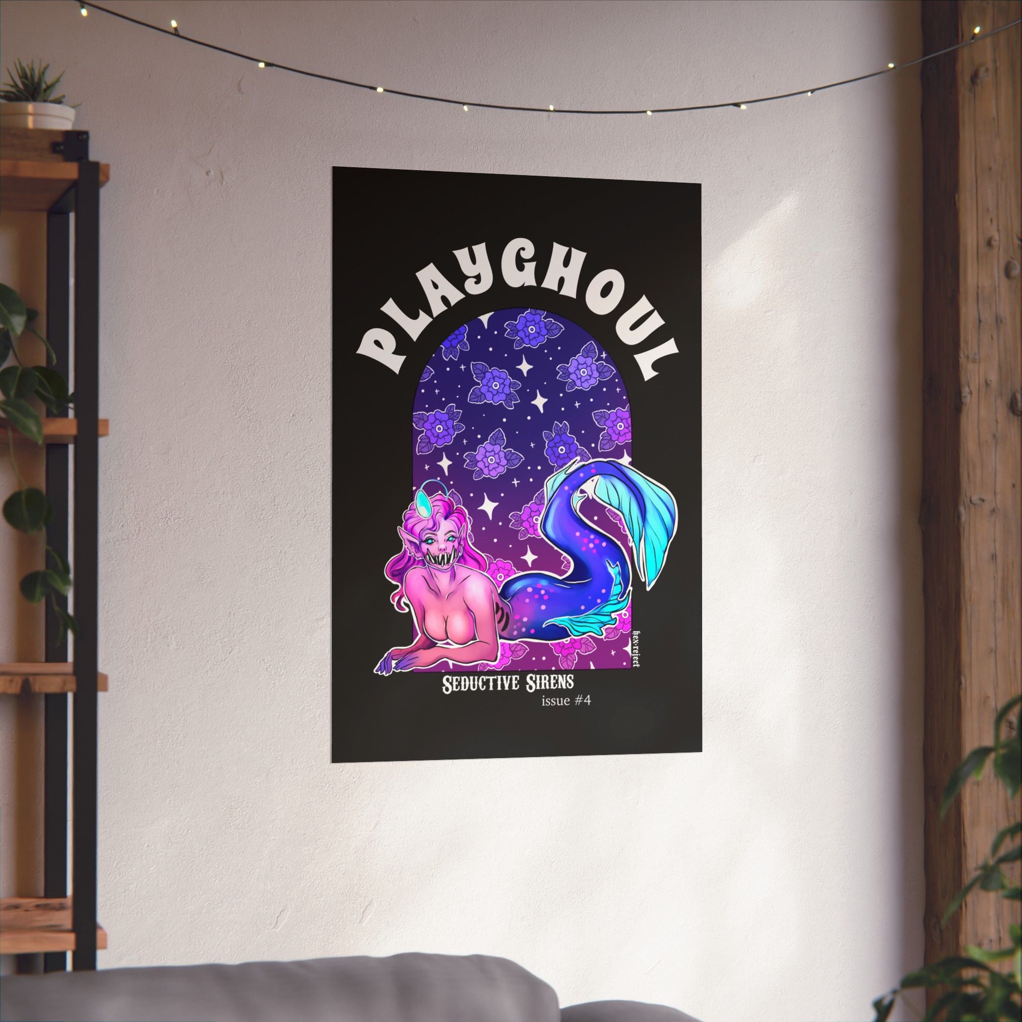 Siren PLAYGHOUL vertical matte poster
