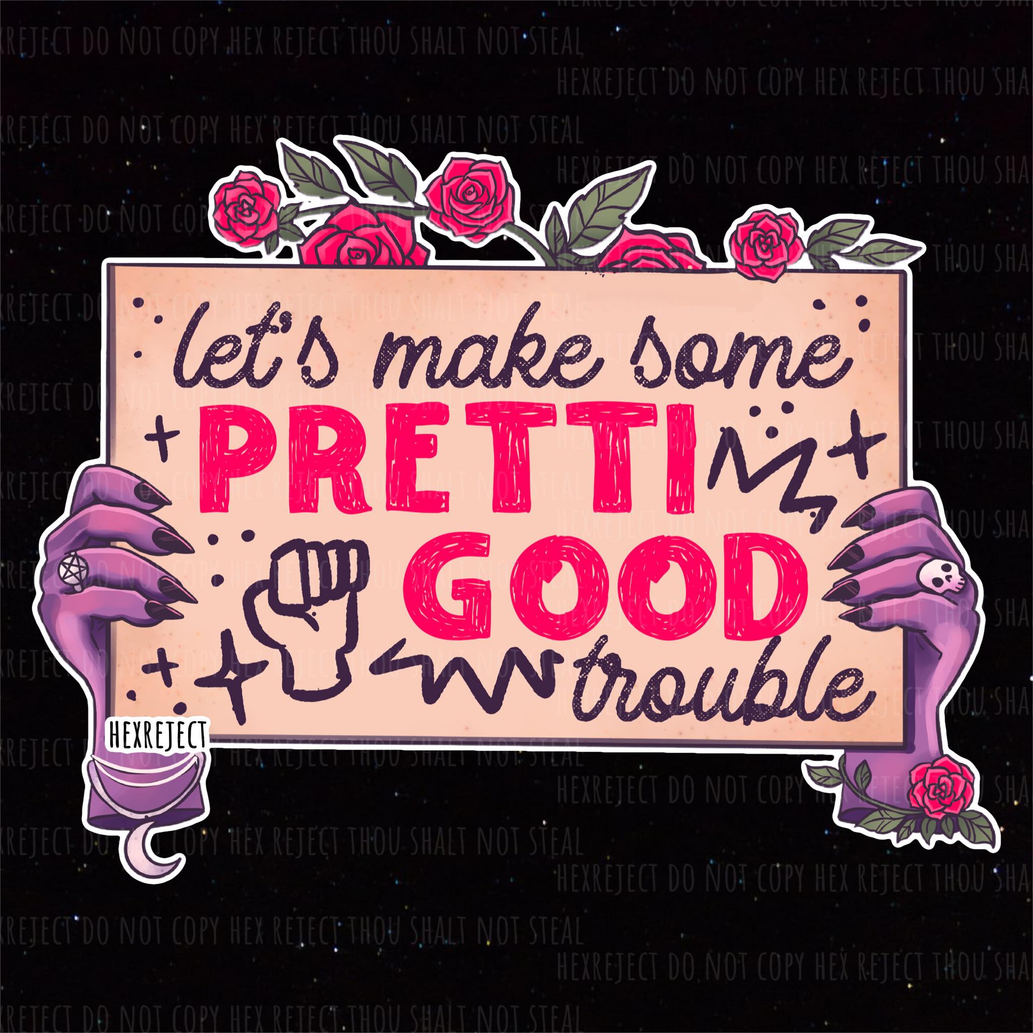 Witchy Protest Signs - PNG Bundle