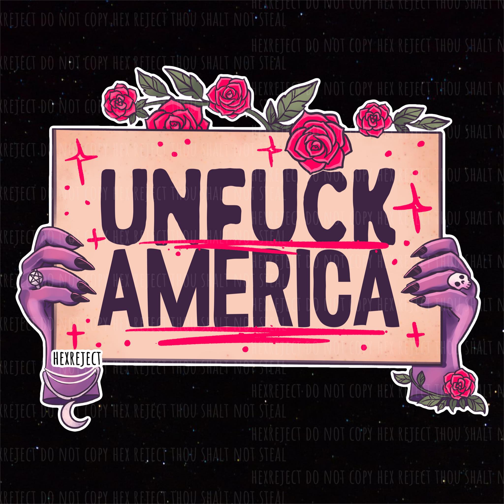 Witchy Protest Signs - PNG Bundle