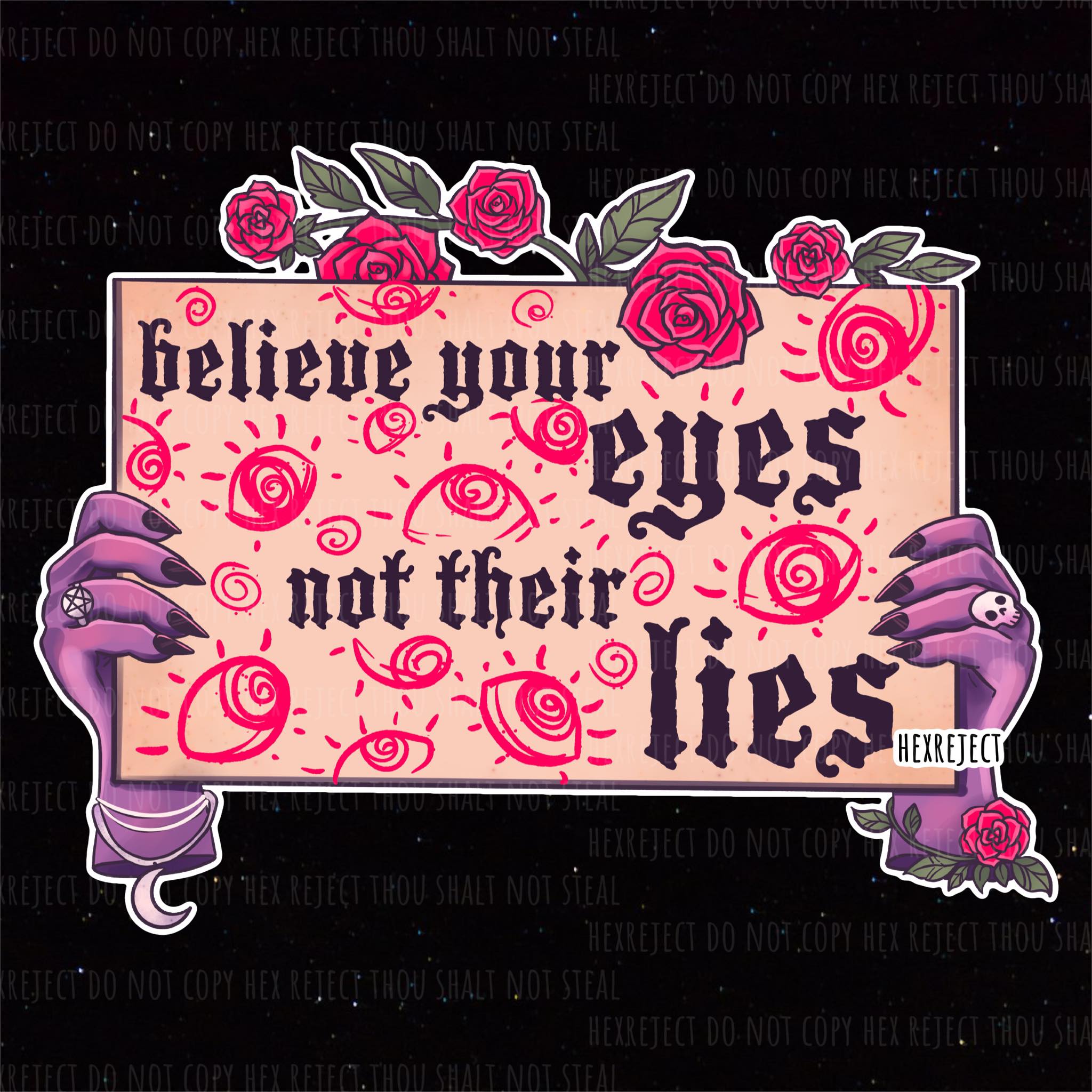 Witchy Protest Signs - PNG Bundle