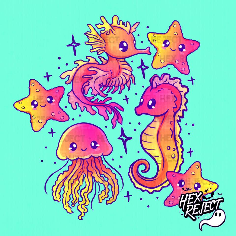 Swim Safe Sea Life - Sub/PNG File