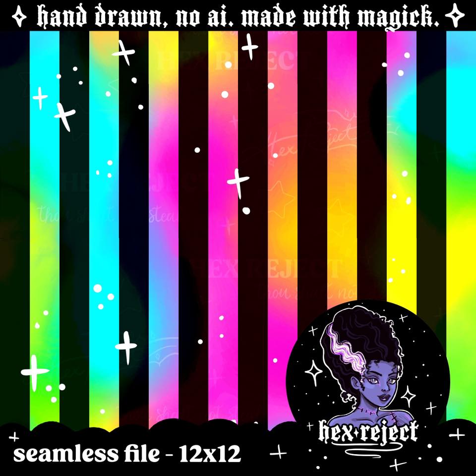 Coord Rainbow Stripes - Seamless Files