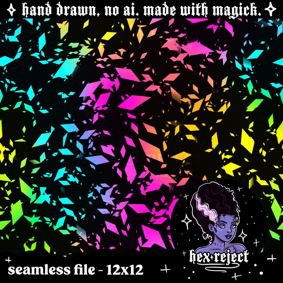 Coord Splatter Crystals - Seamless Files