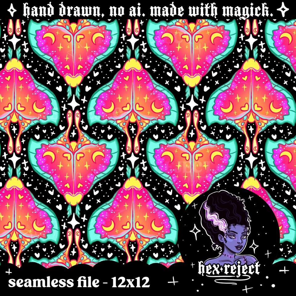 Swim Safe Moths - Seamless Files