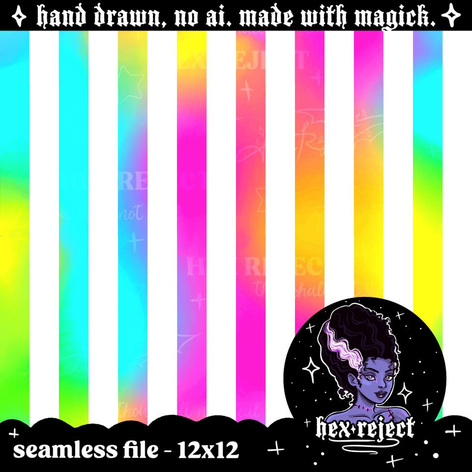 Coord Rainbow Stripes - Seamless Files