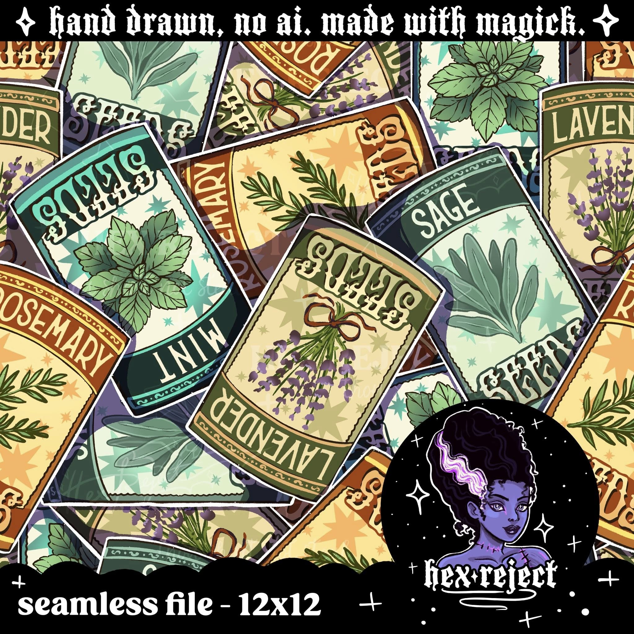 Seed Packets Mashup - Seamless Files