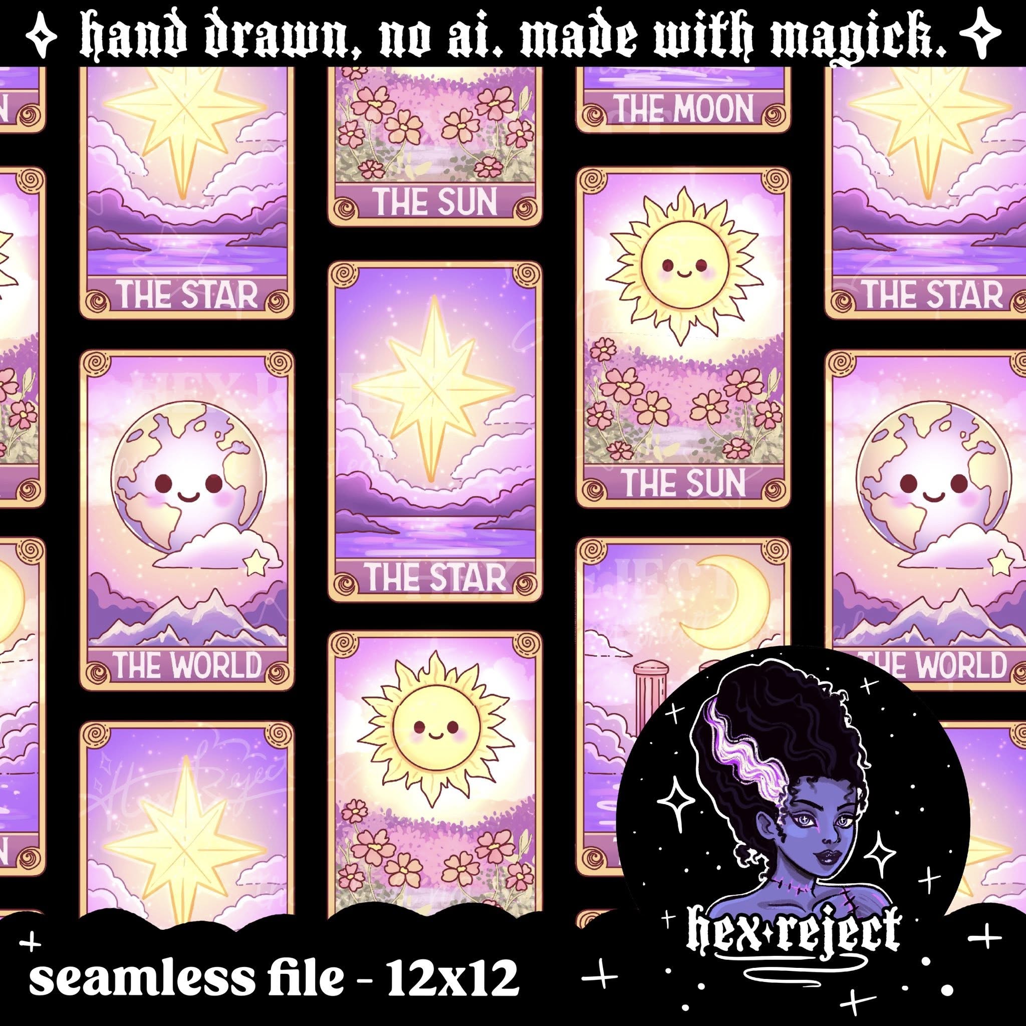 Tarot Cards Stacked - Seamless Files