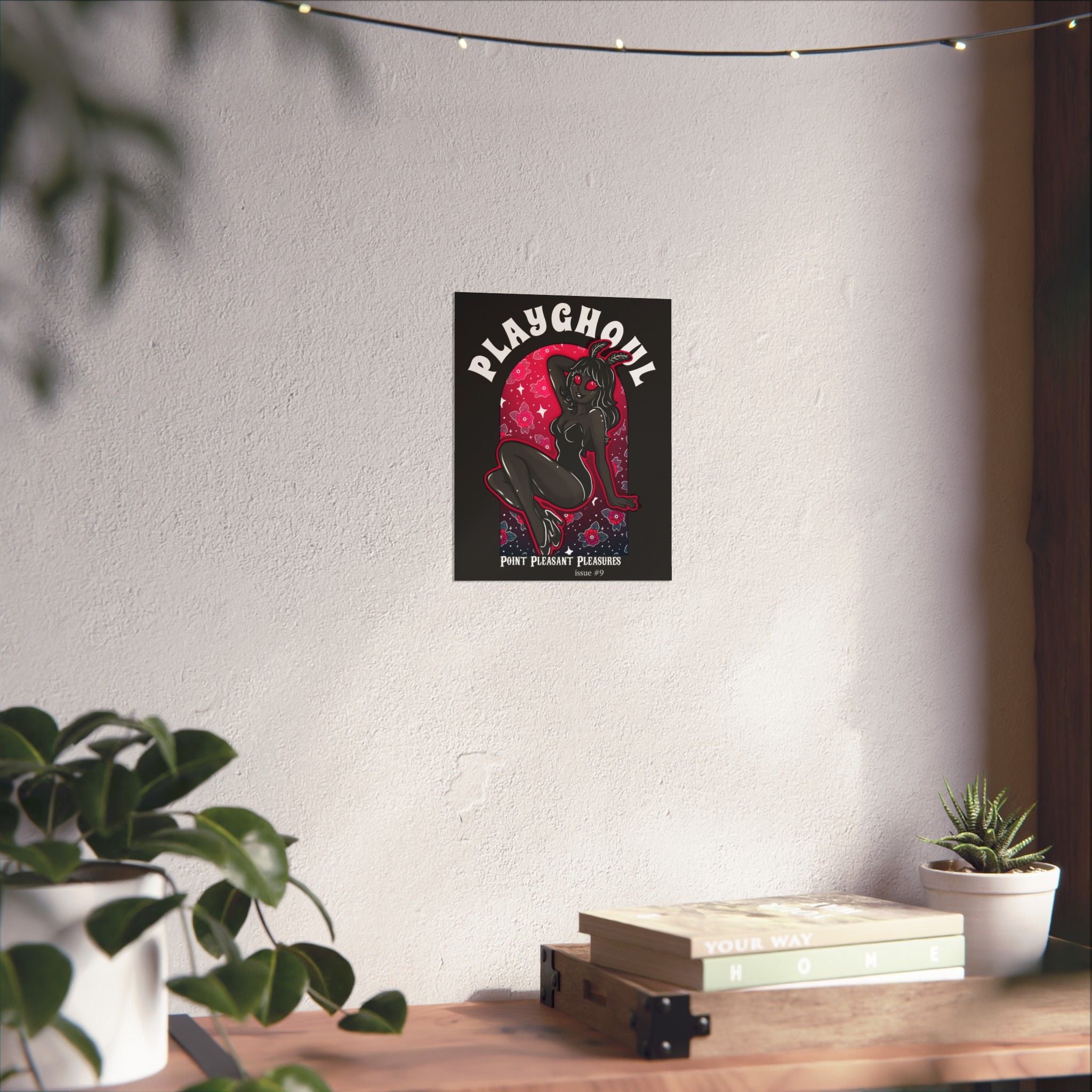 Mothwoman PLAYGHOUL vertical matte poster