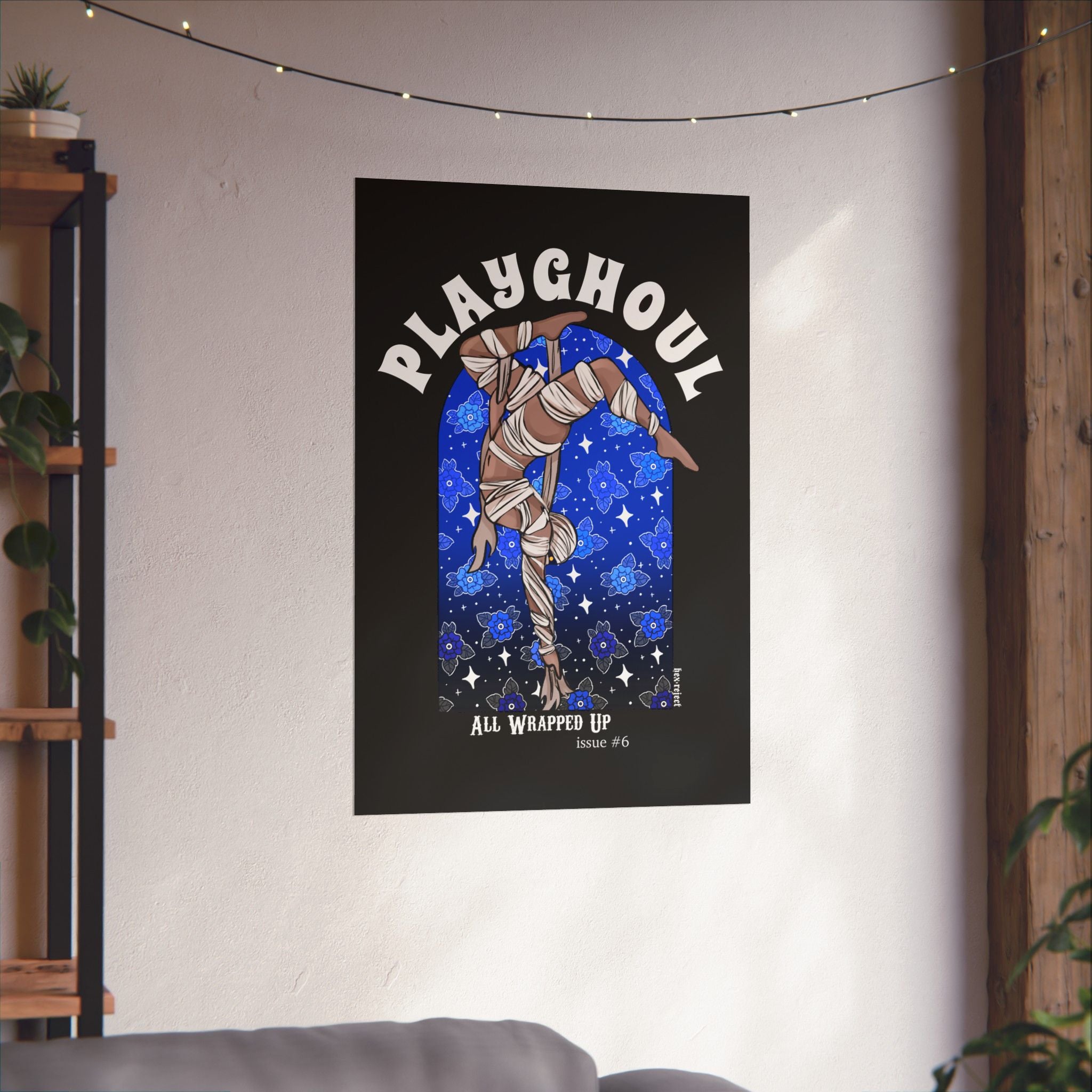 Mummy PLAYGHOUL vertical matte poster