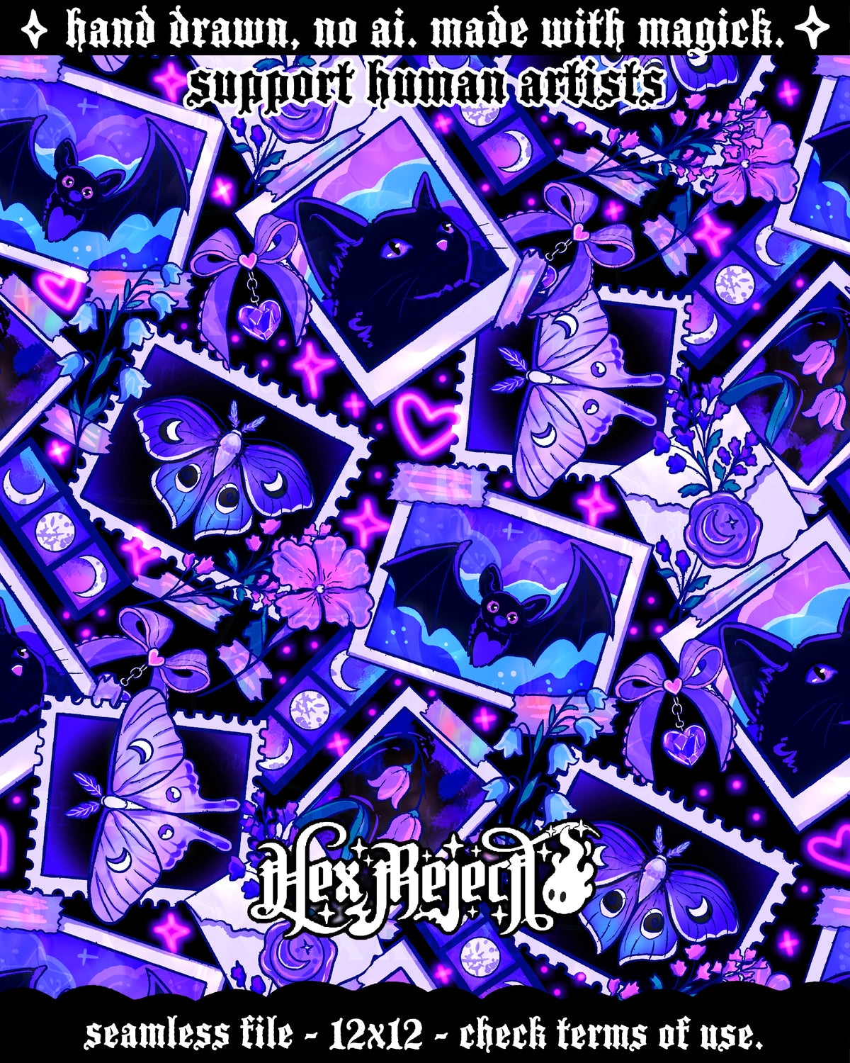 Day Seven - Snapshot (goth junk journal) : Hextober - Seamless file