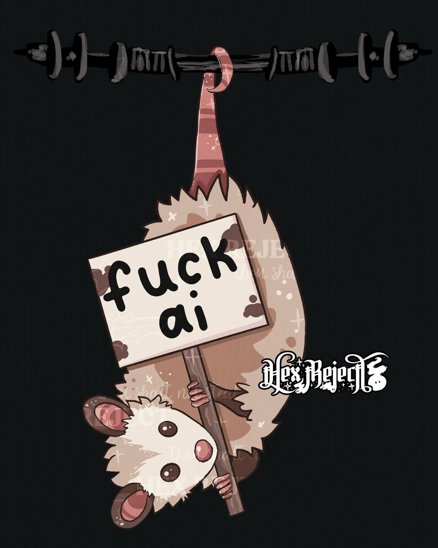 Anti-AI Opossum - Sub/PNG File Bundle Pack