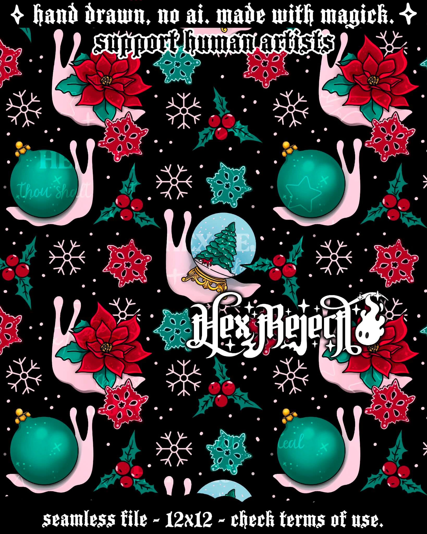 Christmas Snails - Seamless Files