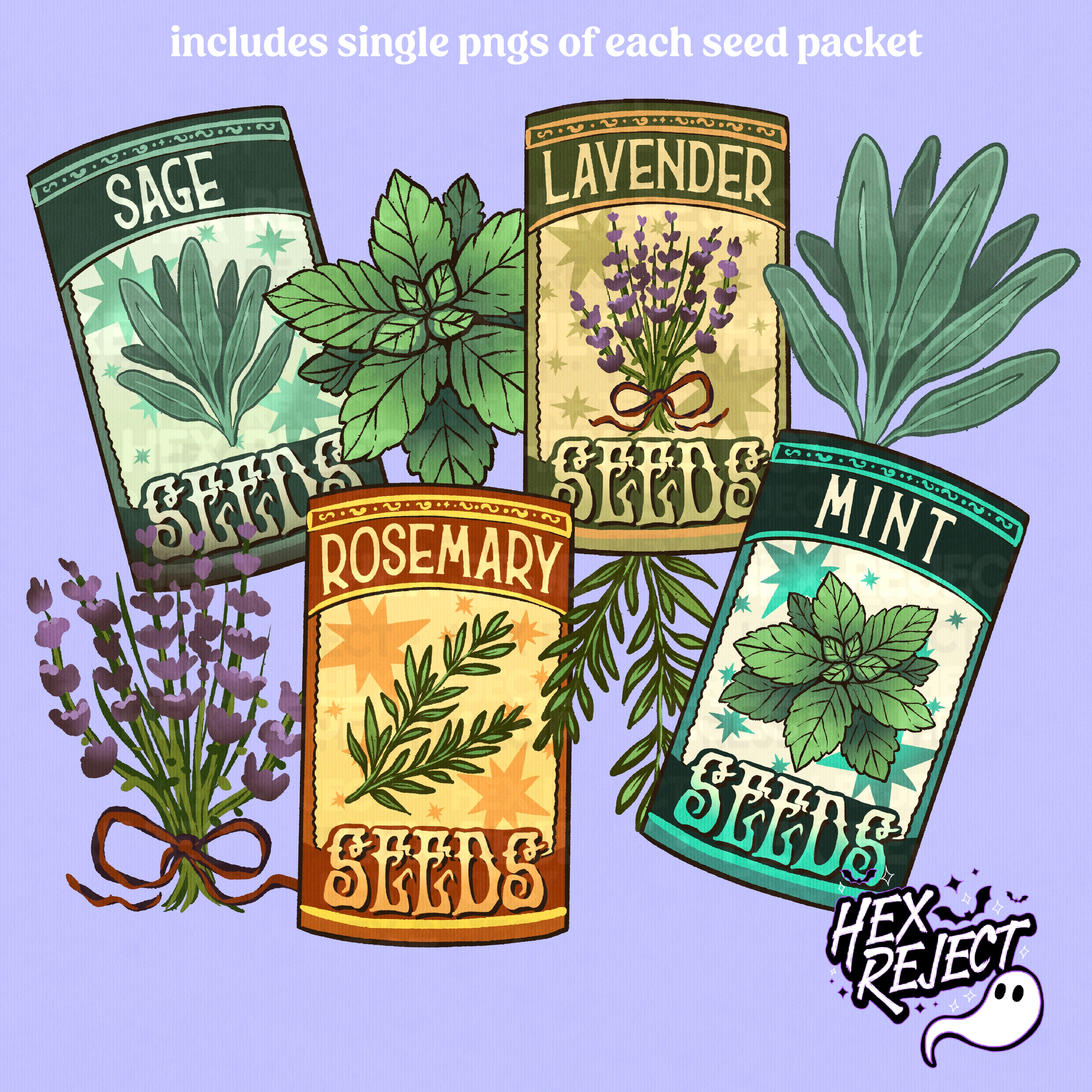 Seed Packets - PNG/Sub files