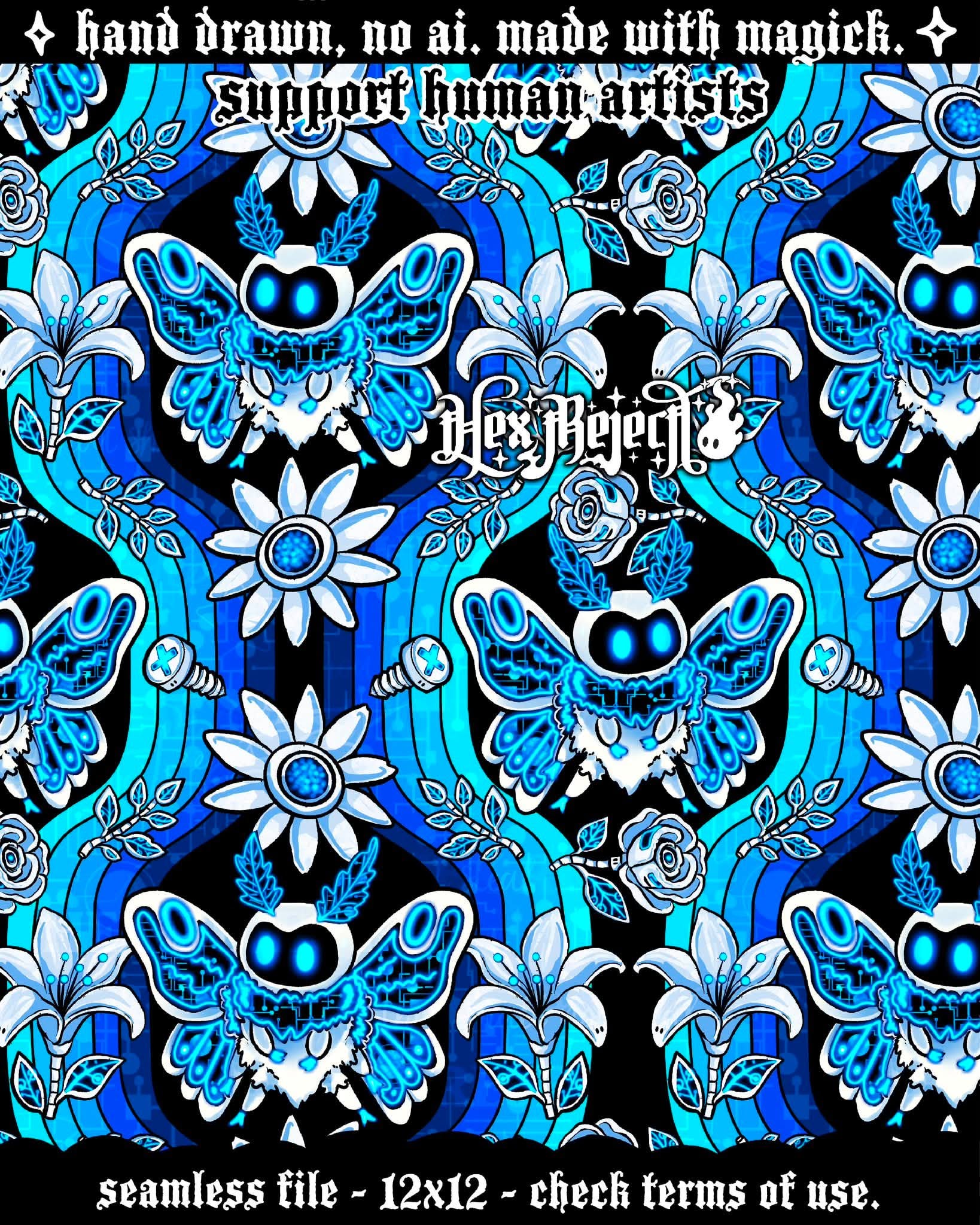 Retro Moth - Seamless Files