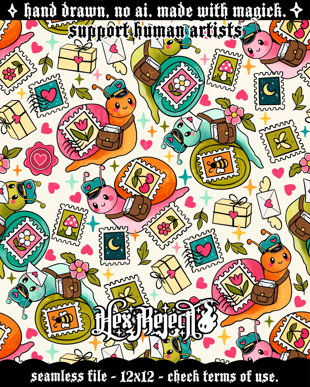Day Three - Whimsy : Hextober - Seamless file
