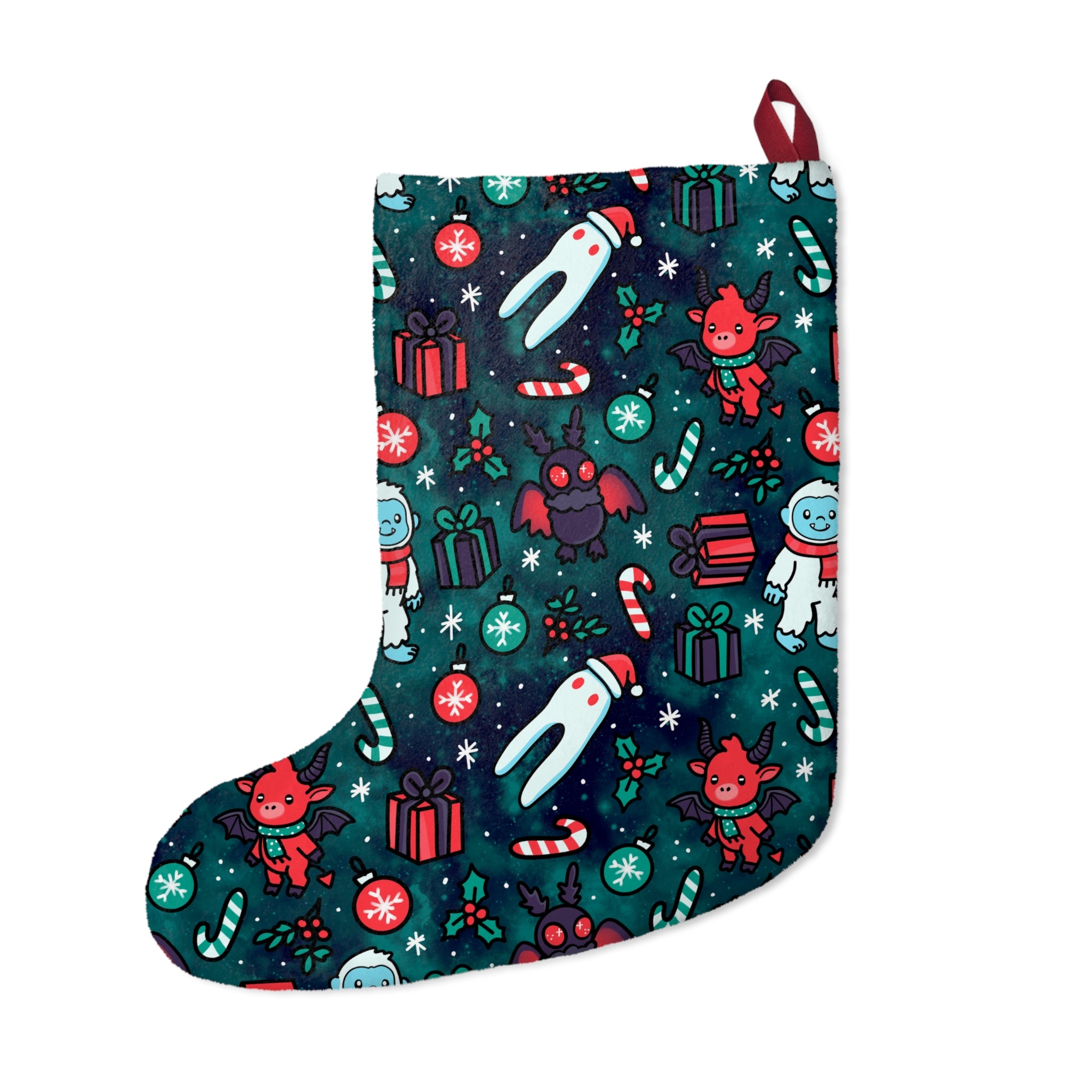 Merry Cryptid Stockings | Fun Holiday Decor, Unique Gift, Christmas Party Accessories, Advent Calendar, Kids' Joy