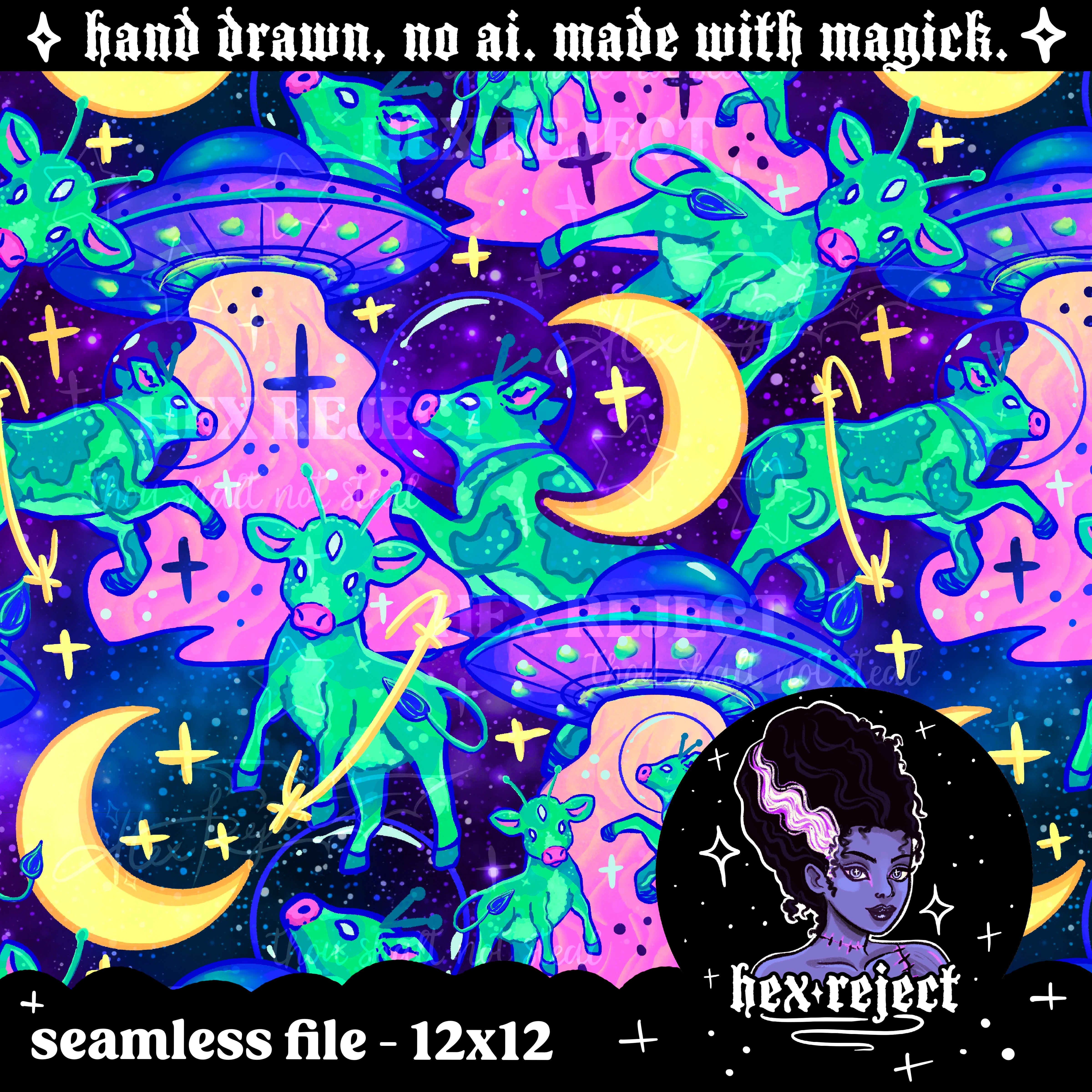 Galaxy - Seamless & PNG files - Hextober 2025