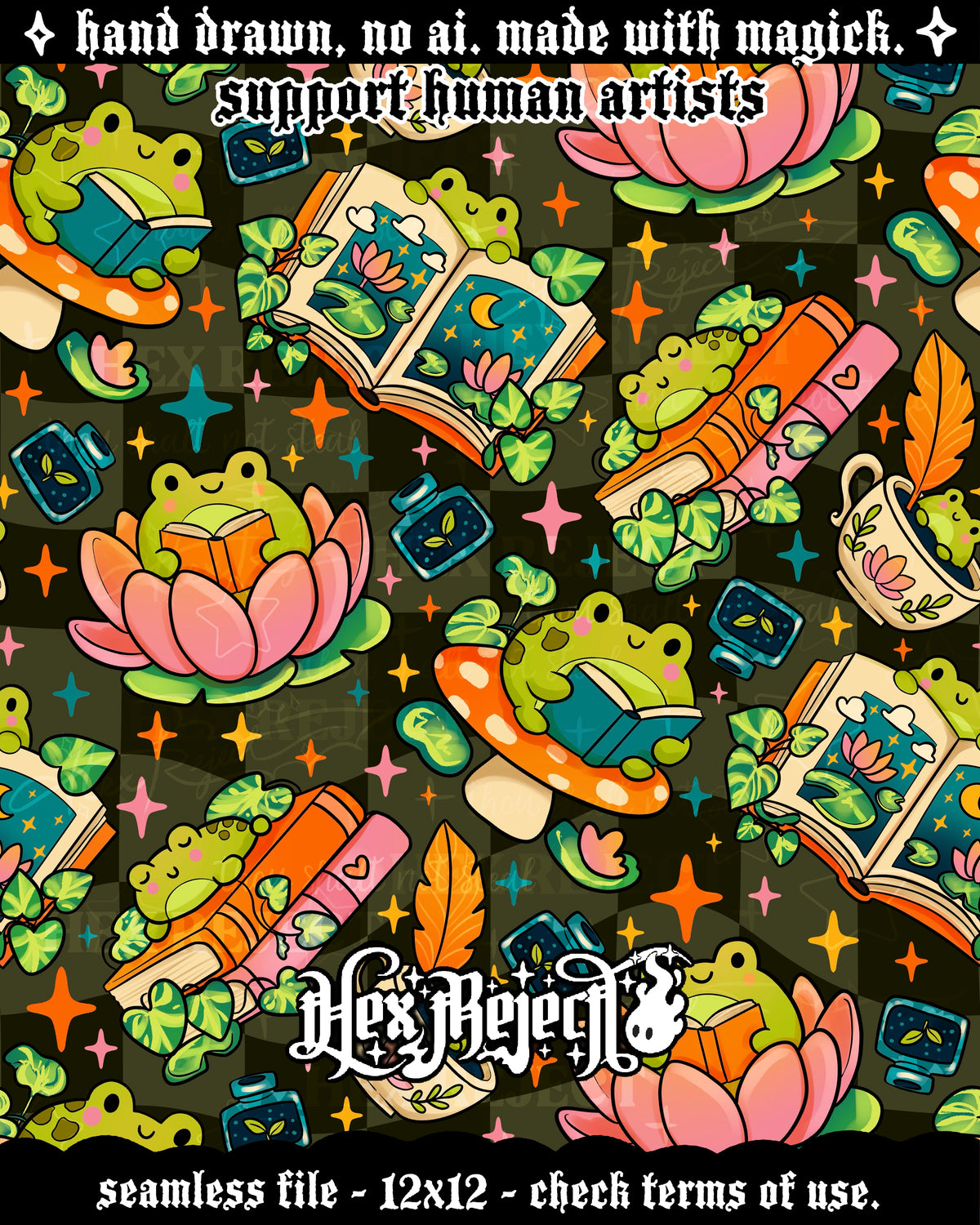 Day Five - Frog : Hextober - Seamless file