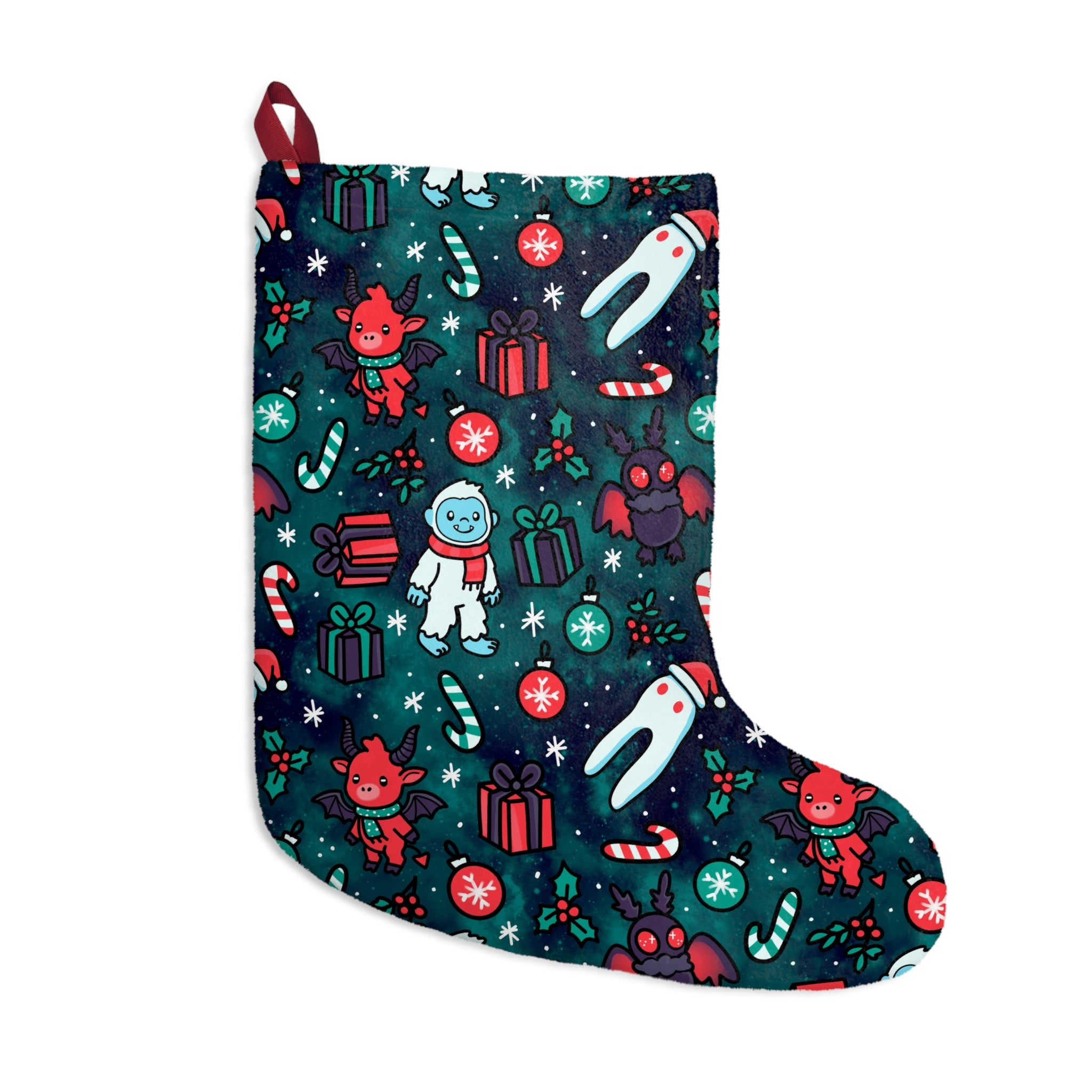 Merry Cryptid Stockings | Fun Holiday Decor, Unique Gift, Christmas Party Accessories, Advent Calendar, Kids' Joy