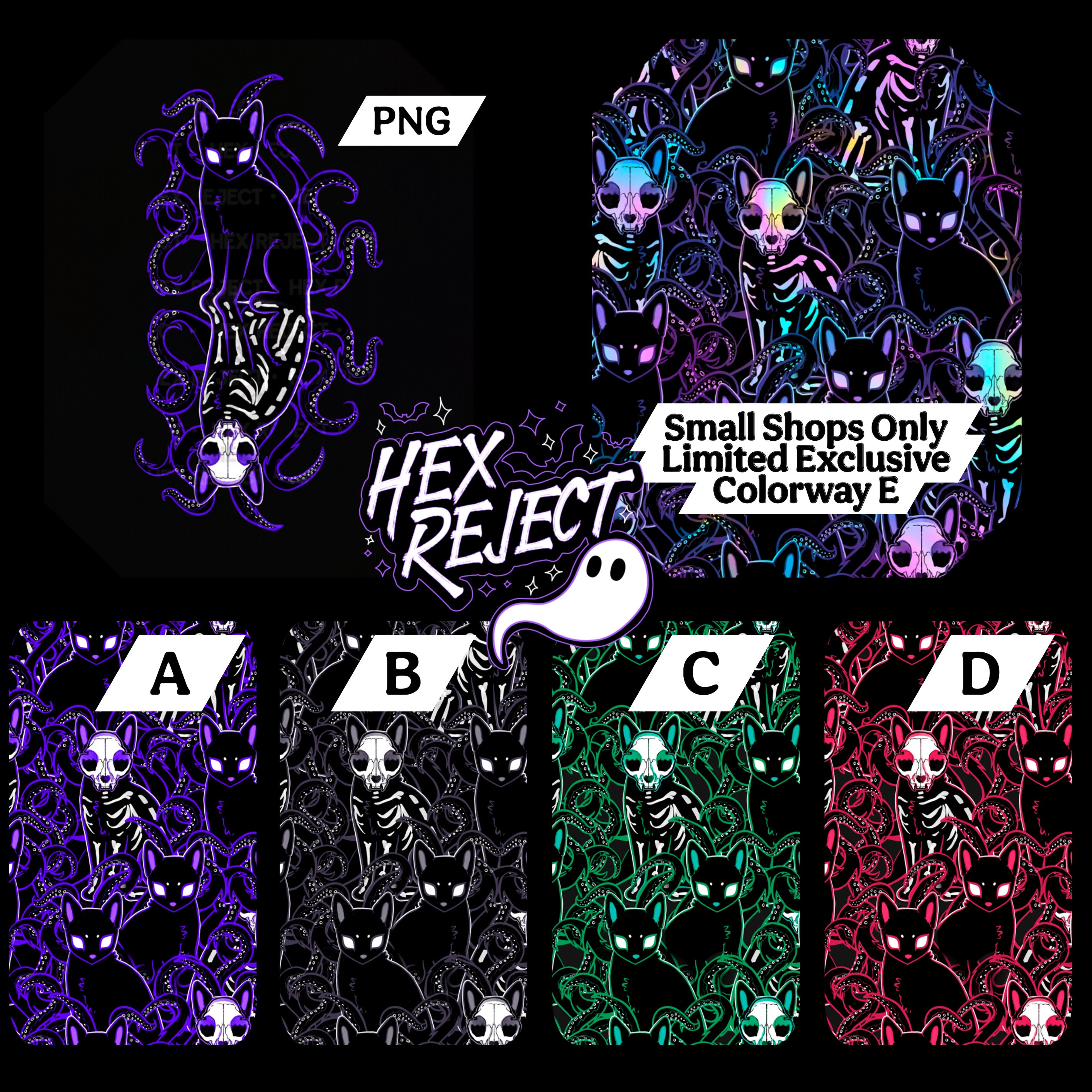 Eldritch - Seamless & PNG files - Hextober 2025