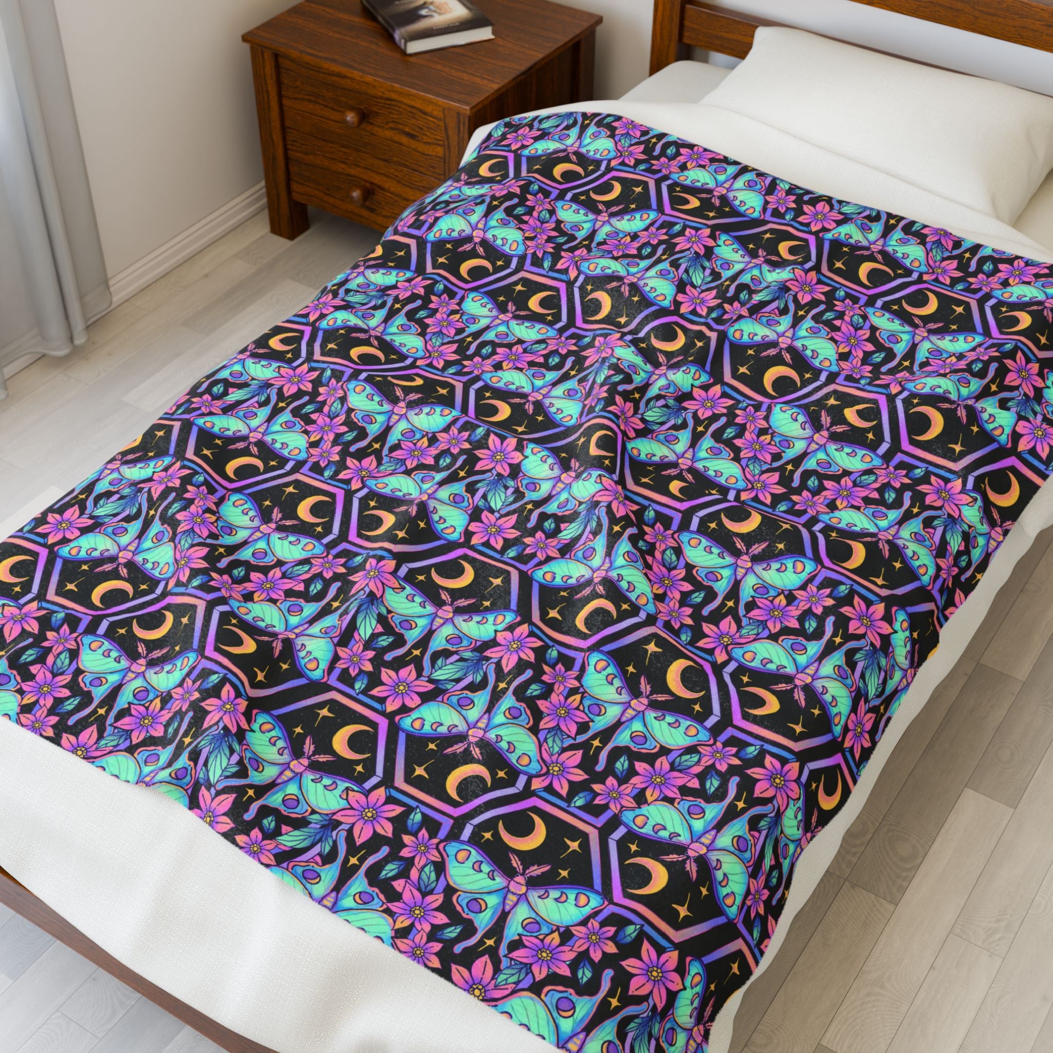 Coffin (Hextober 2025) - Cozy Velveteen Plush Blanket