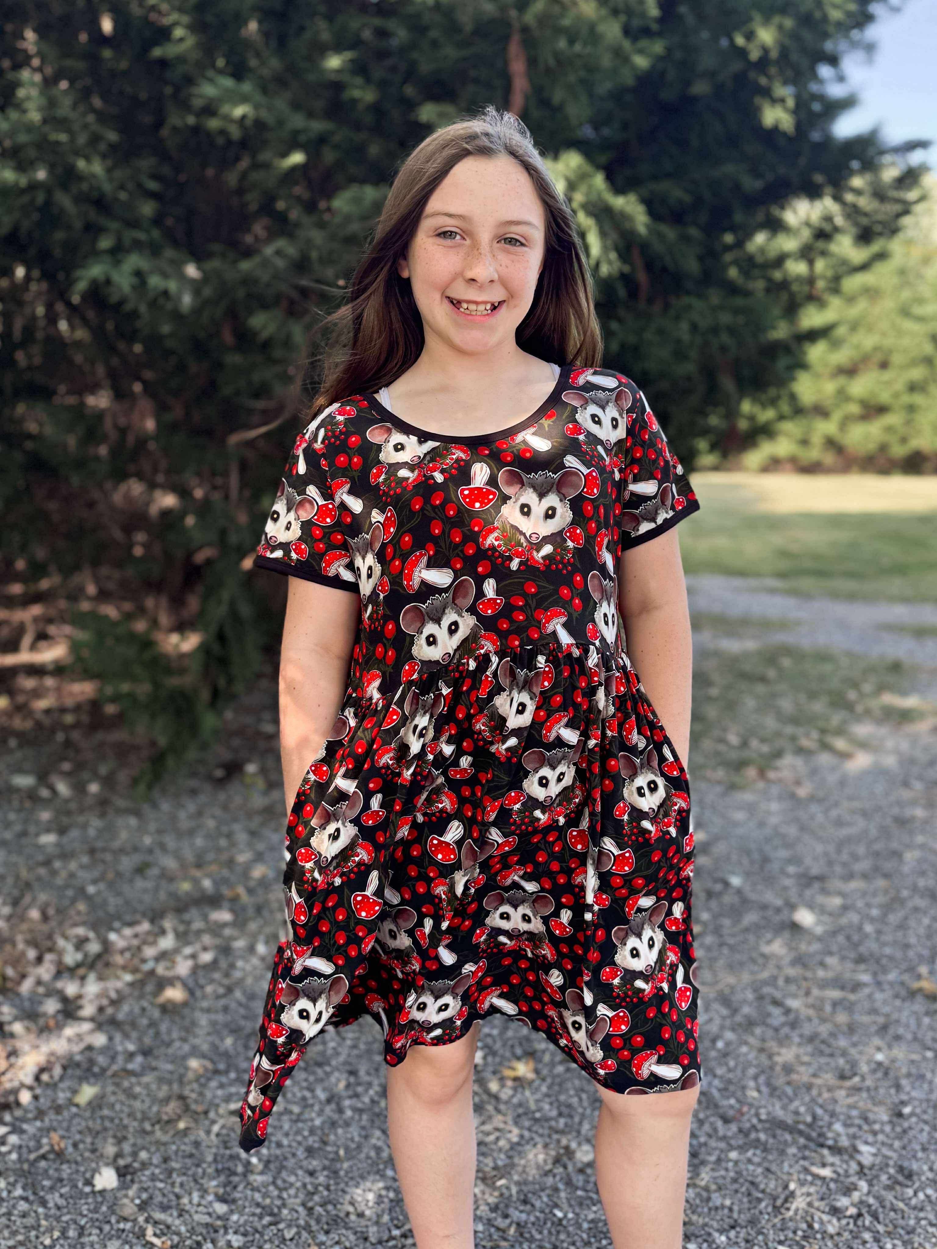 Cottage Possum twirl dresses