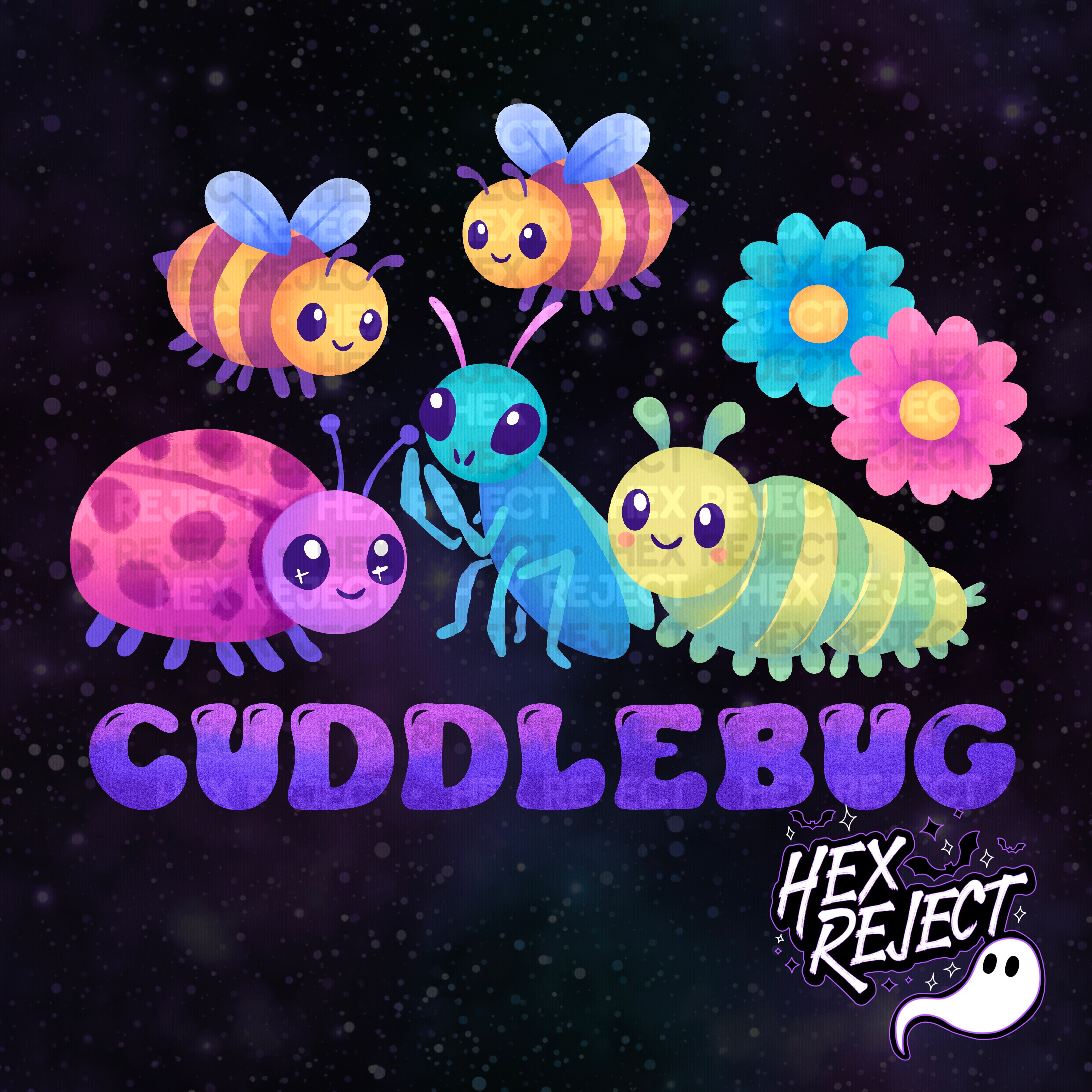 Insects - Seamless & PNG files - Hextober 2025