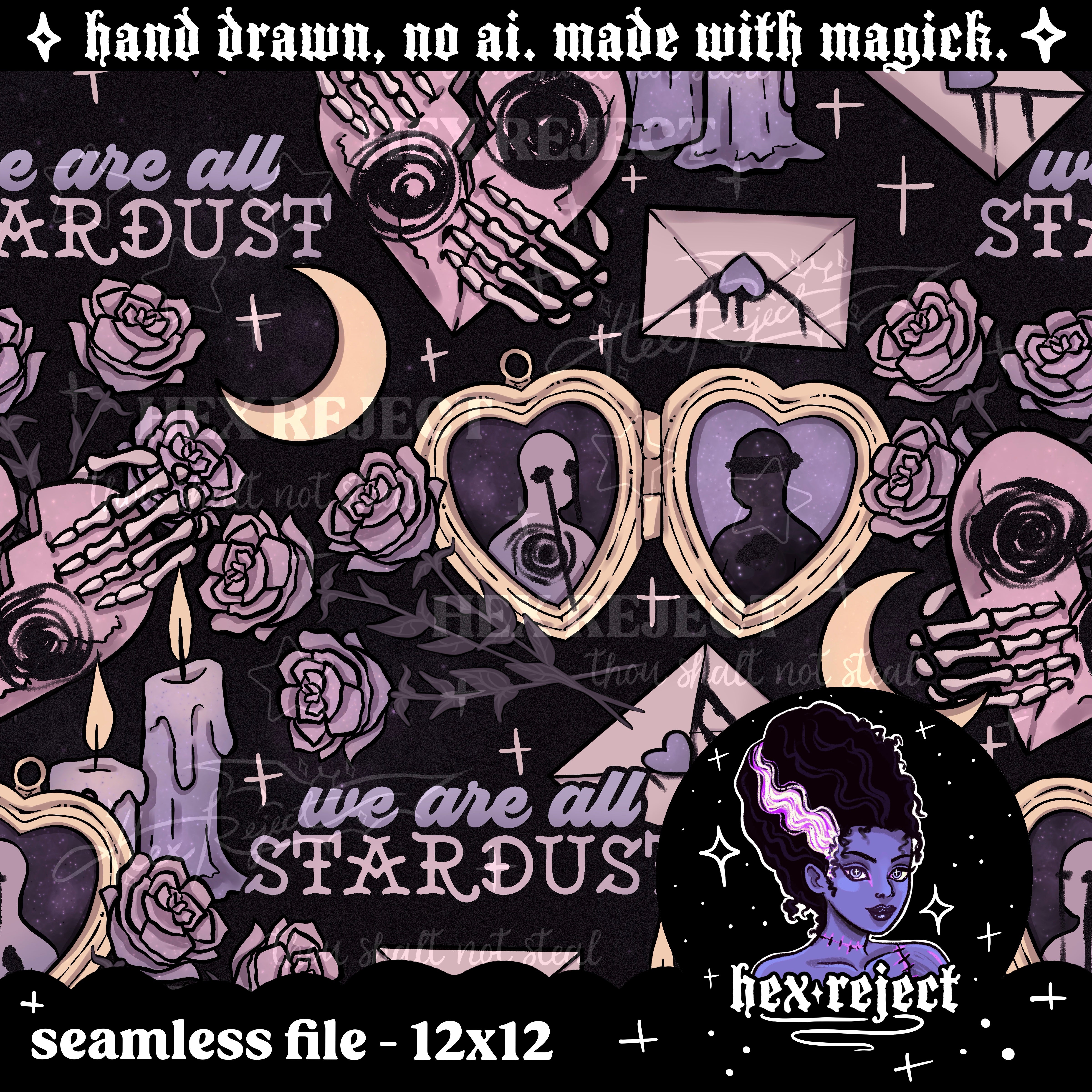 Void - Seamless & PNG files - Hextober 2025- 2 files included with every purchase