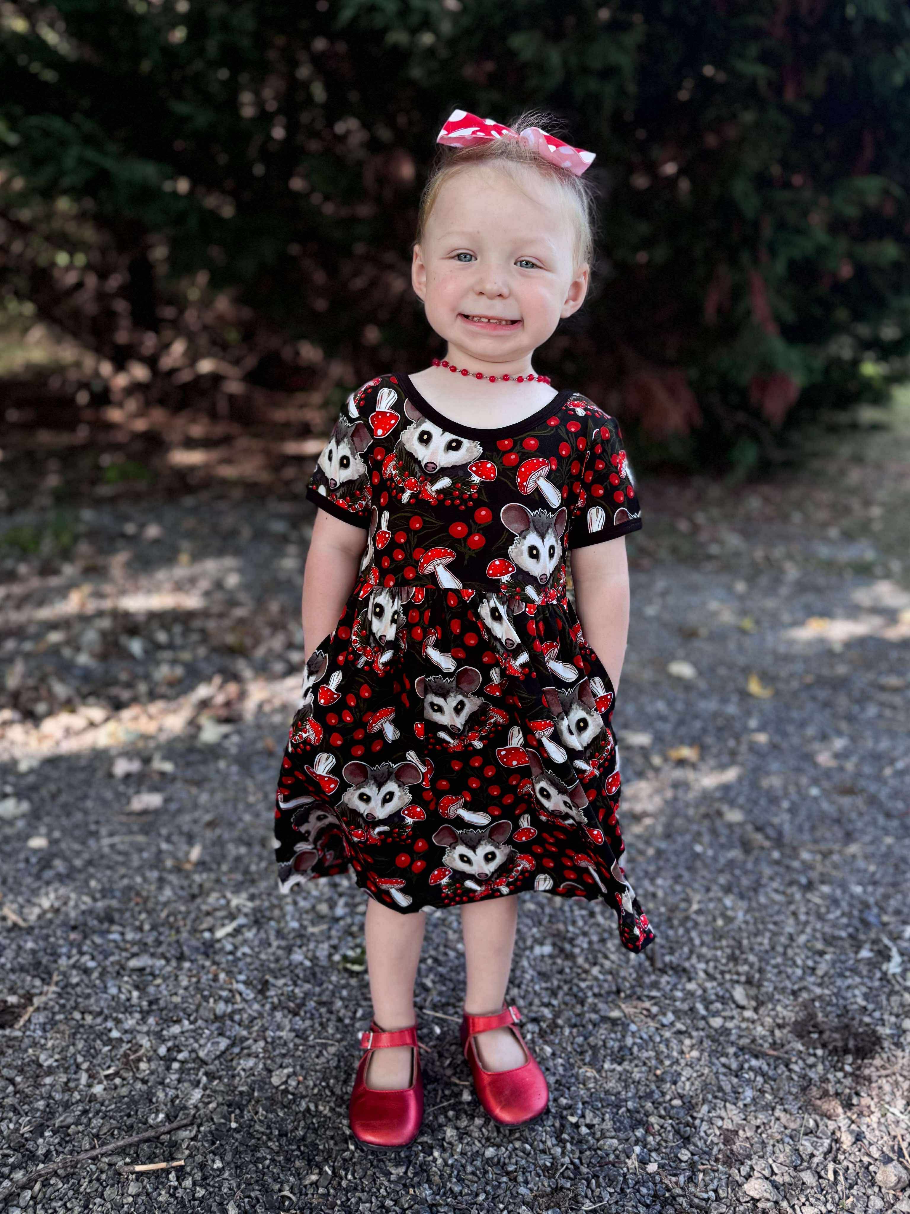 Cottage Possum twirl dresses