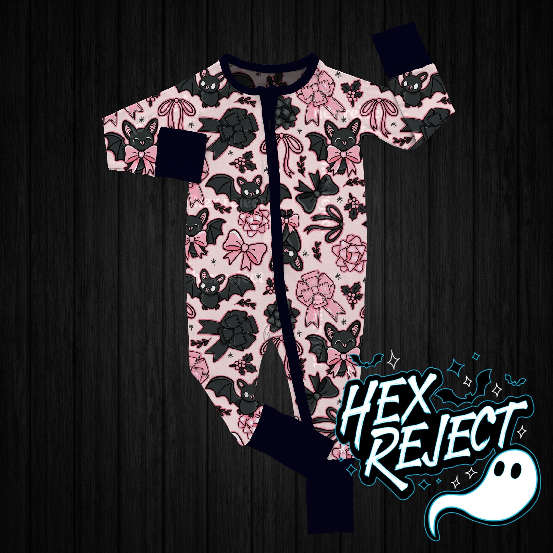 Bats & Bows Zippies / preorder *arrives by early Nov*