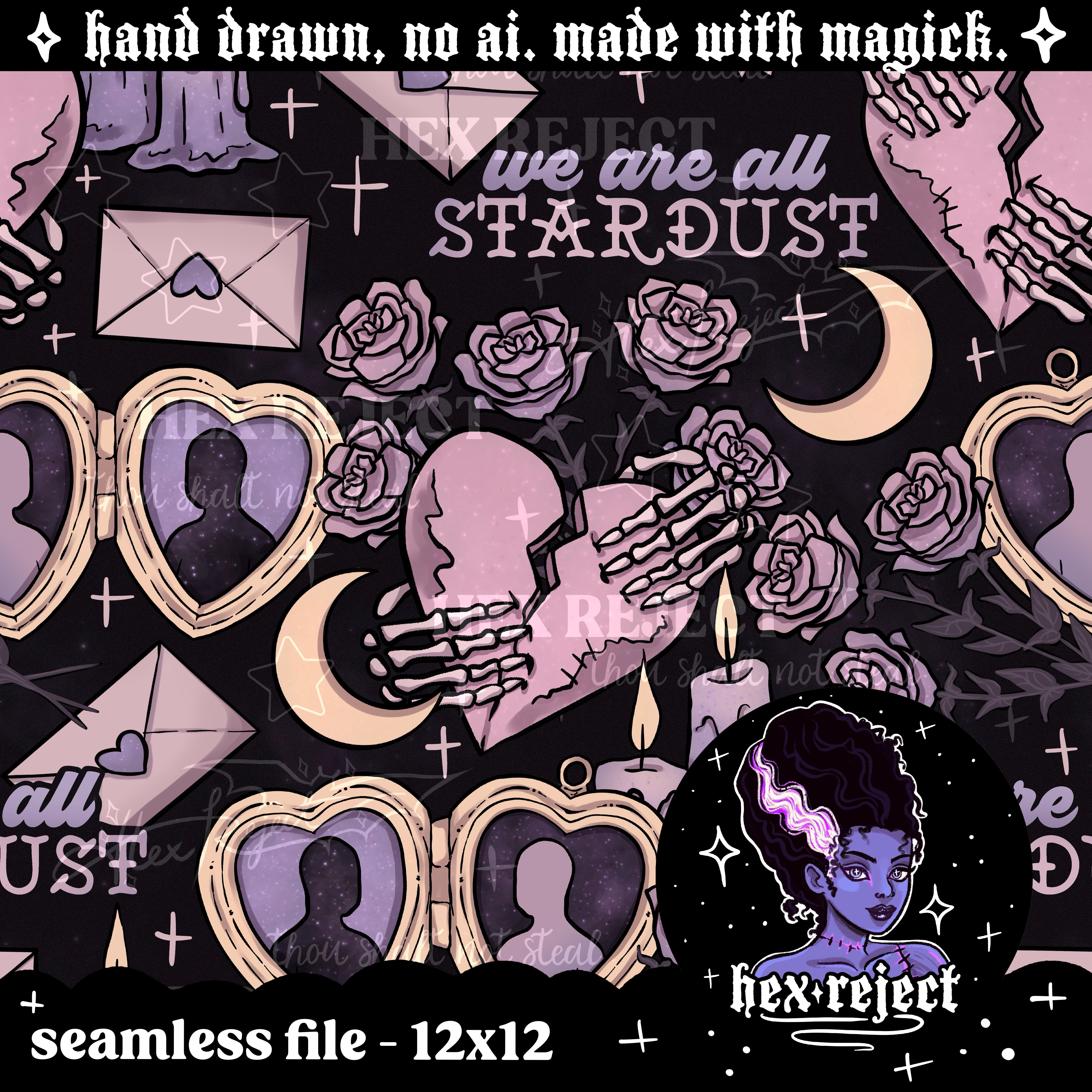 Void - Seamless & PNG files - Hextober 2025- 2 files included with every purchase