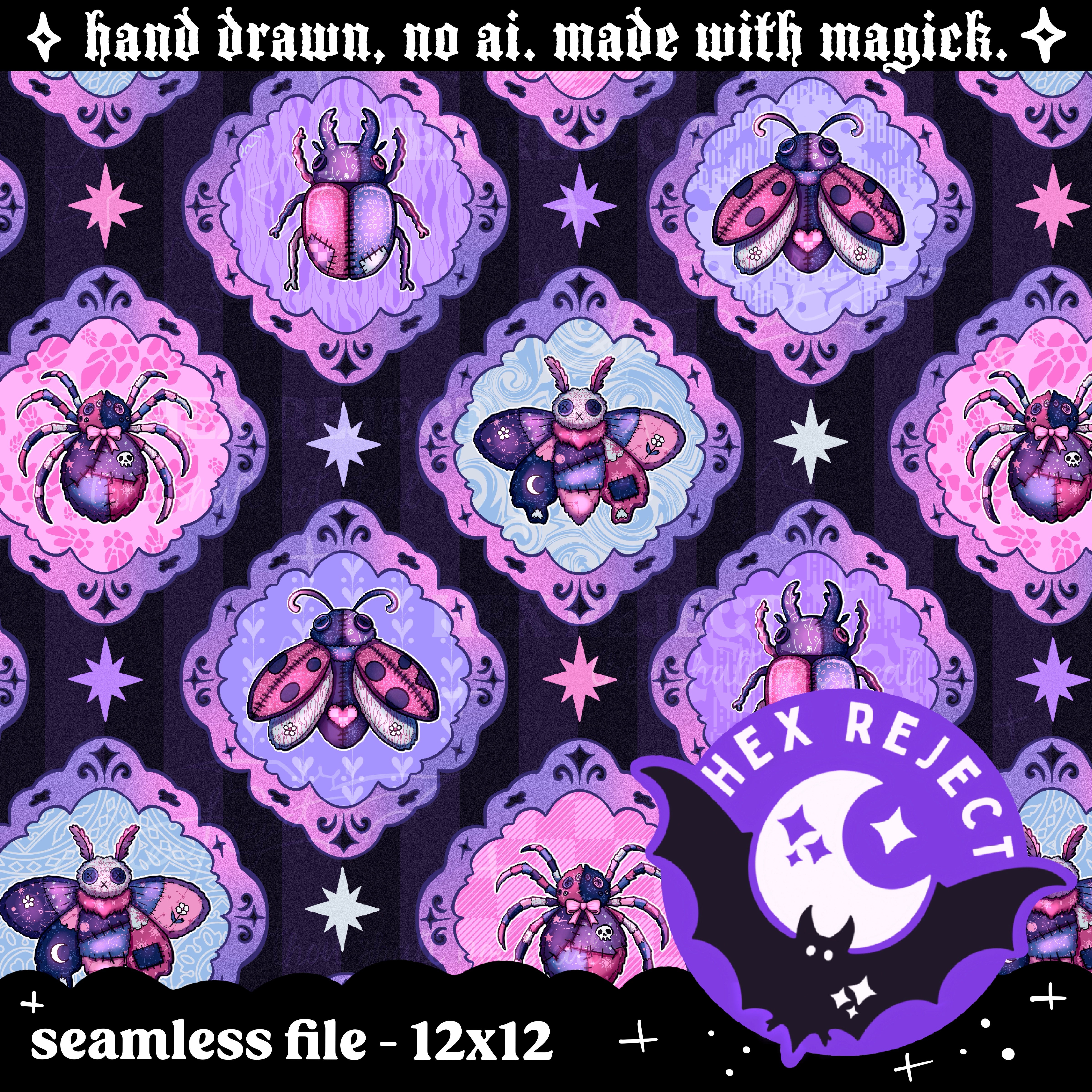 Insects & Bugs - Mystery Seamless or PNG files - Revealed
