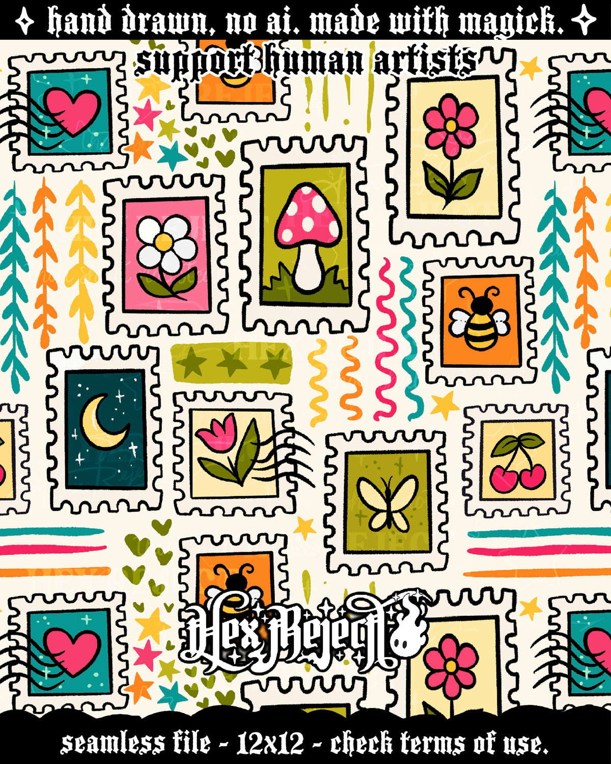 Day Three - Whimsy Stamps : Hextober - Seamless Coord file
