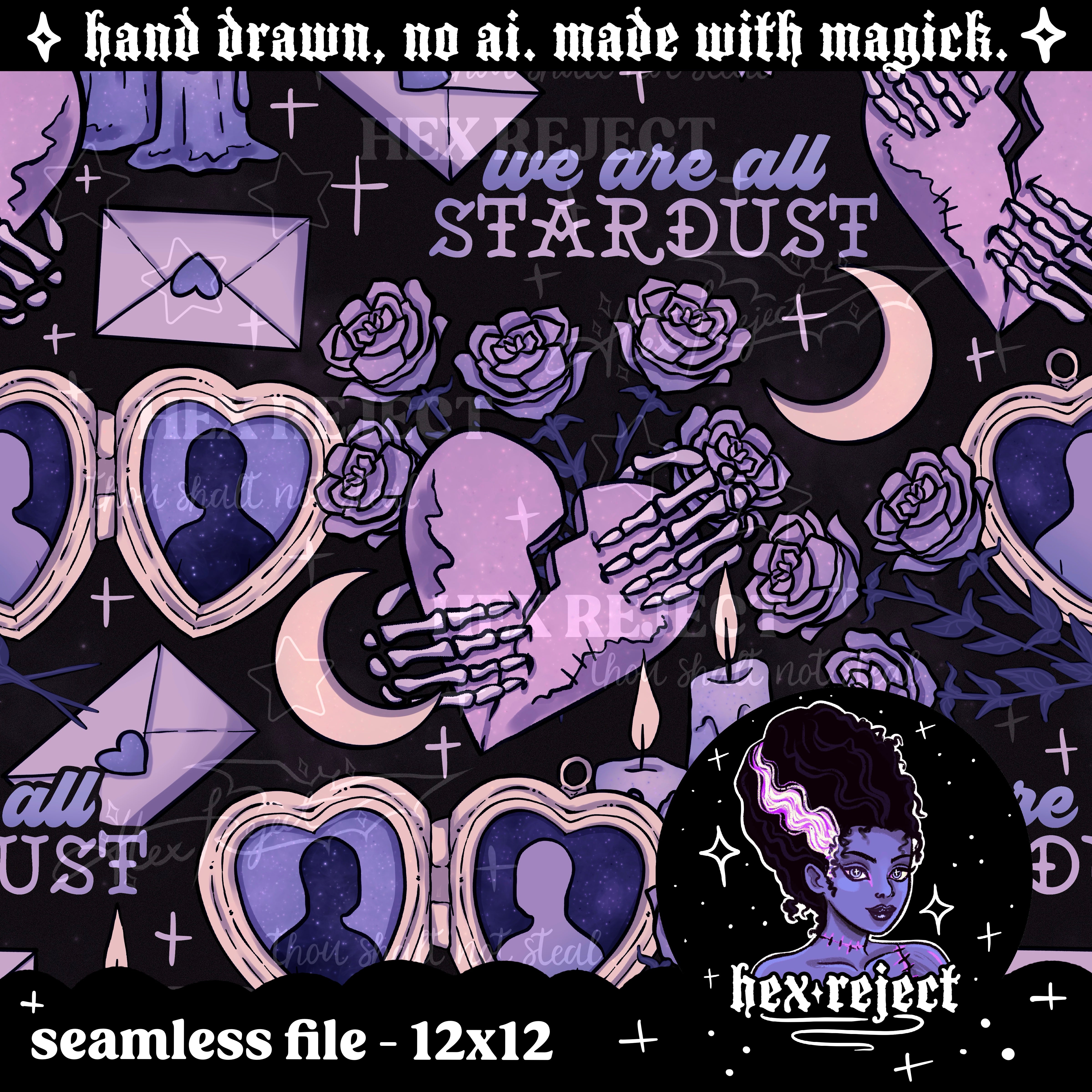 Void - Seamless & PNG files - Hextober 2025- 2 files included with every purchase