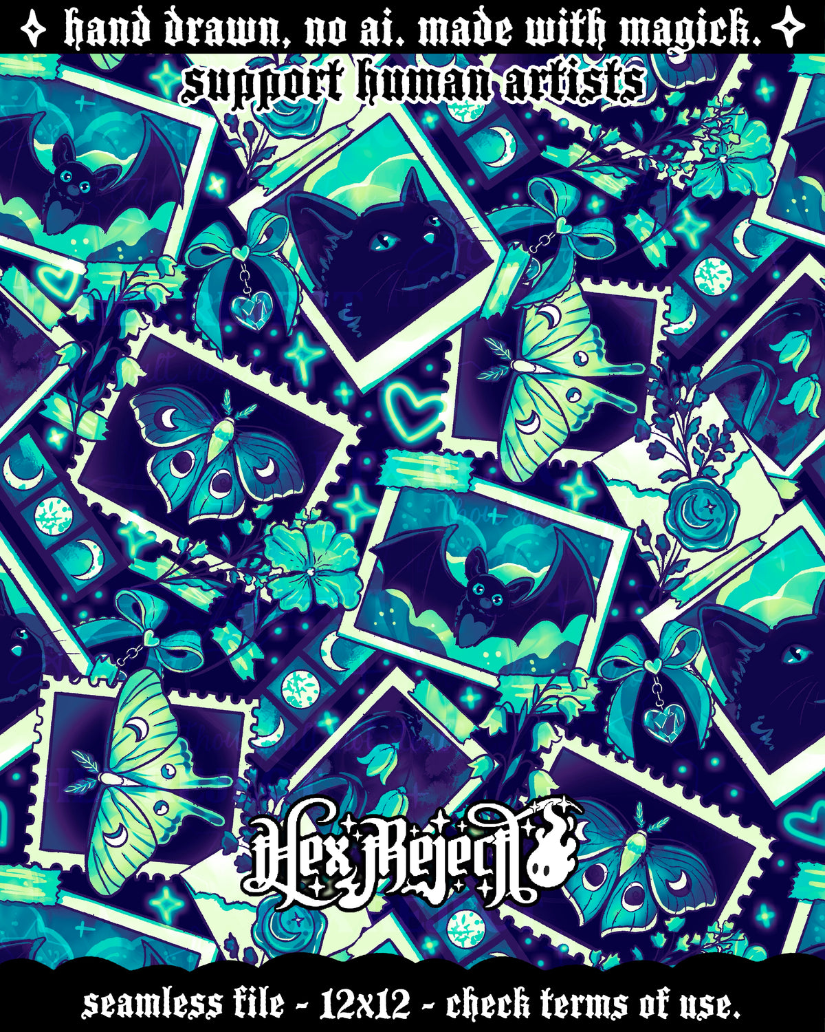 Day Seven - Snapshot (goth junk journal) : Hextober - Seamless file