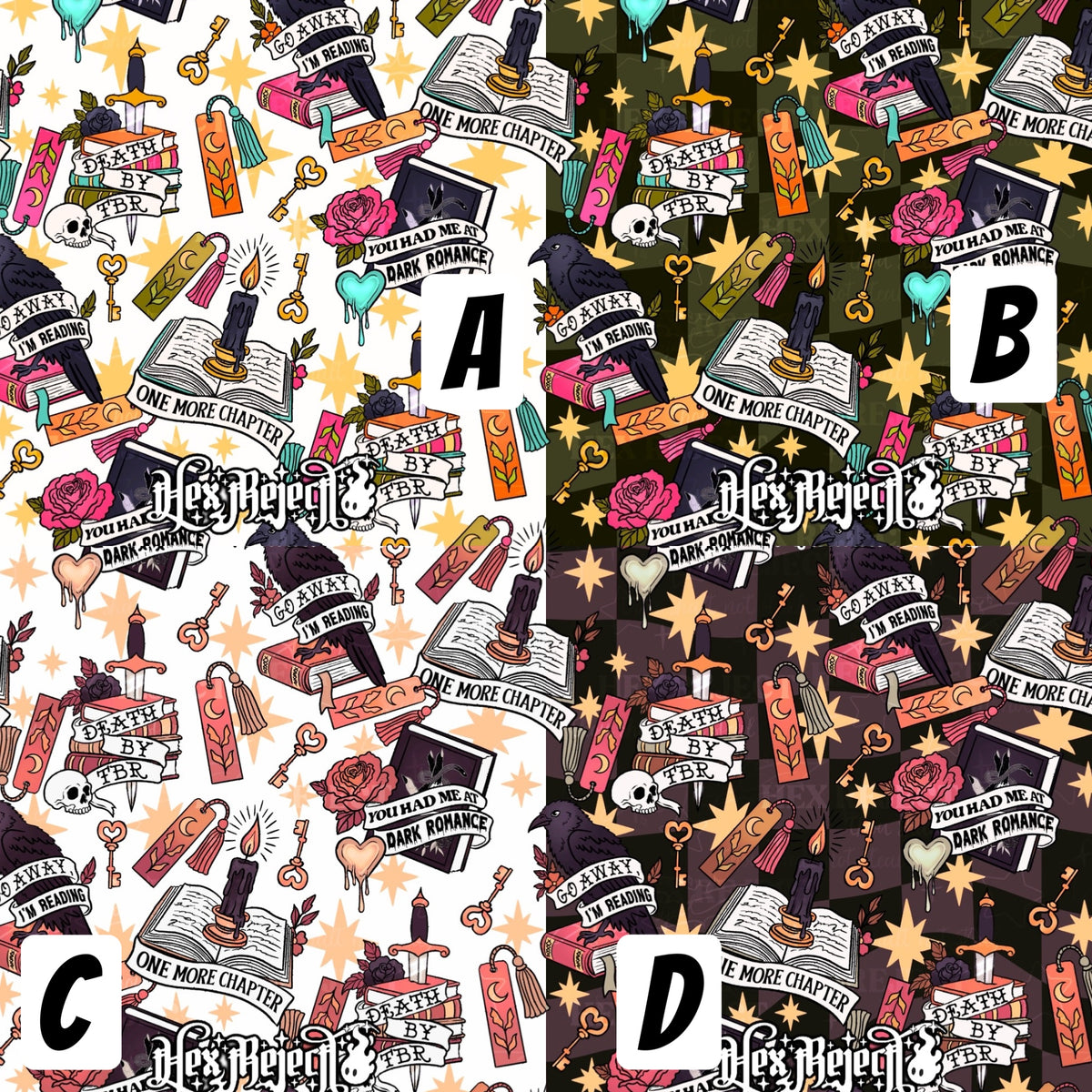 Day Twenty - bookish Tattoo : Hextober - Seamless file