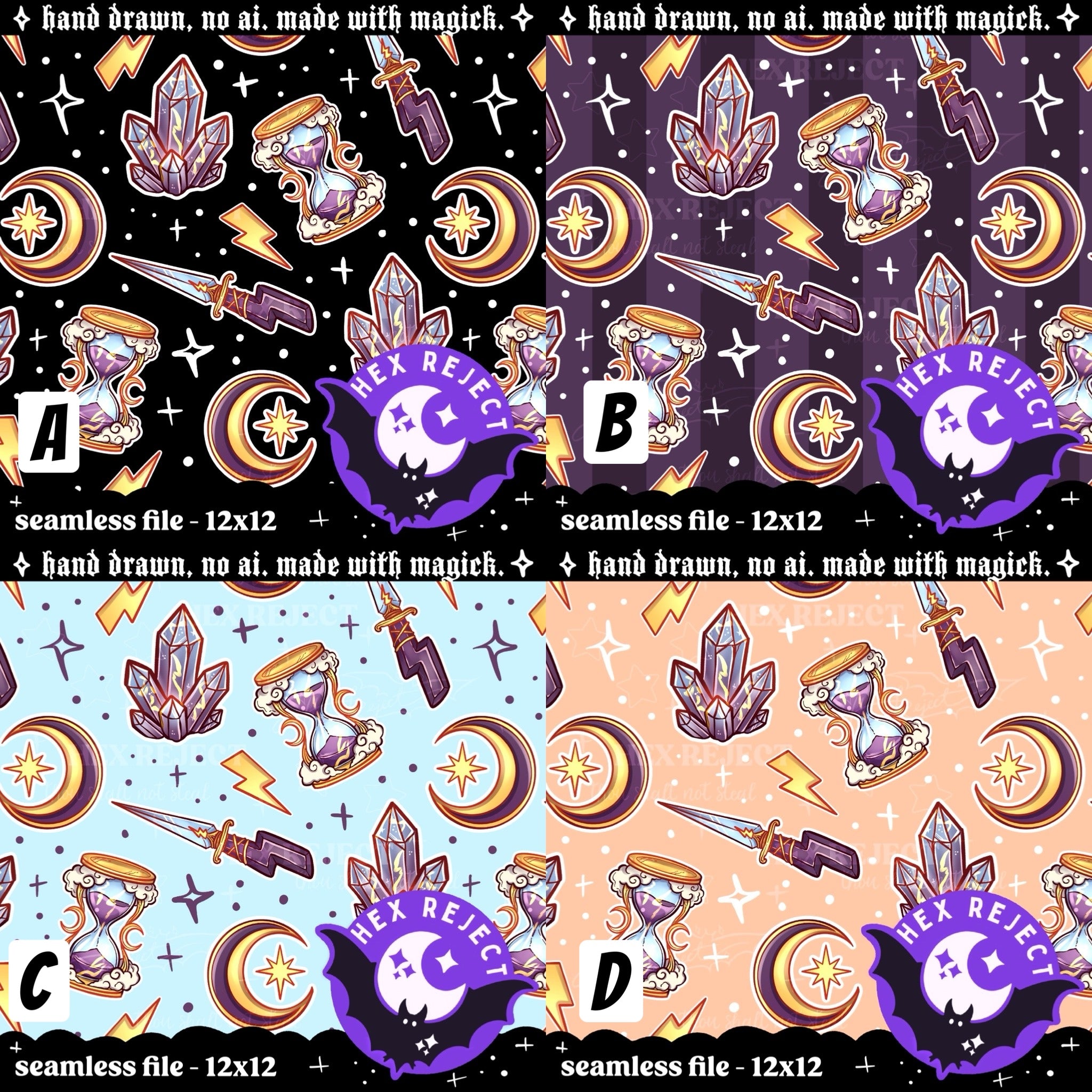 Electric Witch Coords - Seamless Files