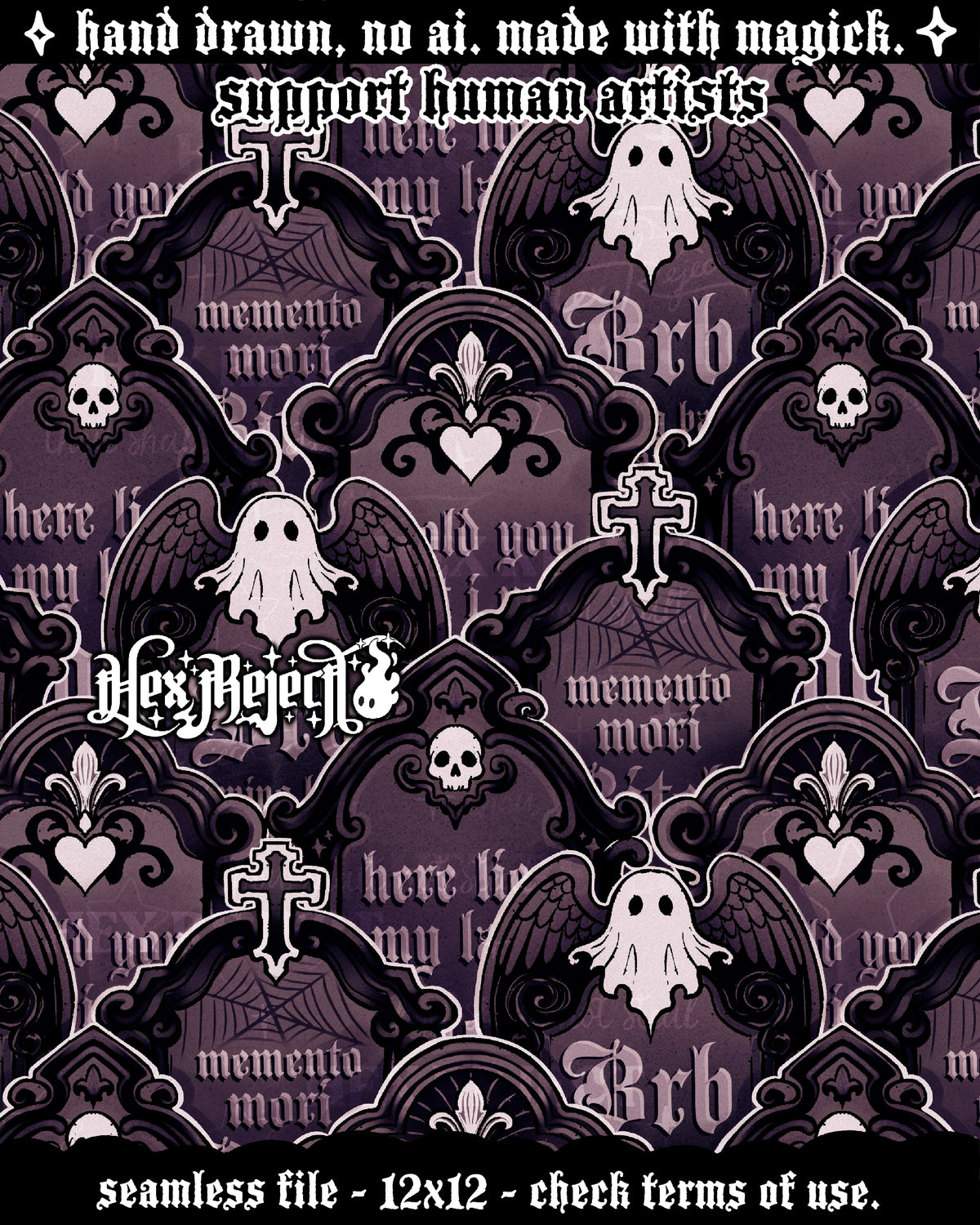 Day Two - Cemetery : Hextober - Seamless file