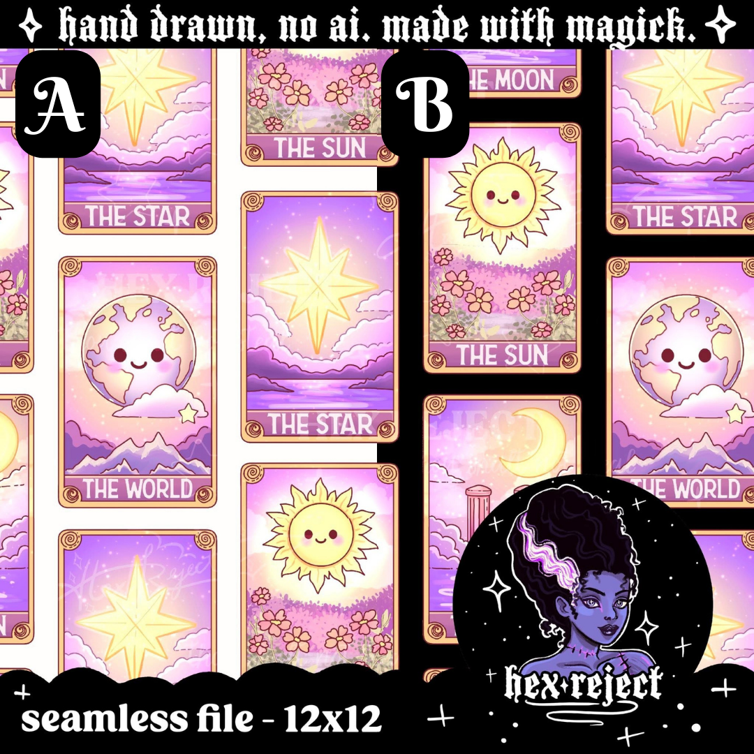 Tarot Cards Stacked - Seamless Files