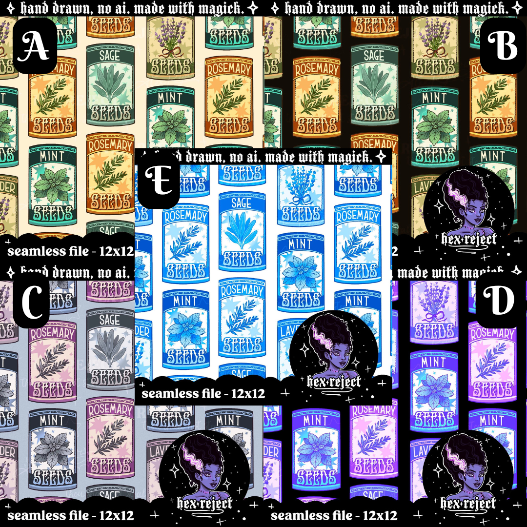 Seed Packets - Seamless Files