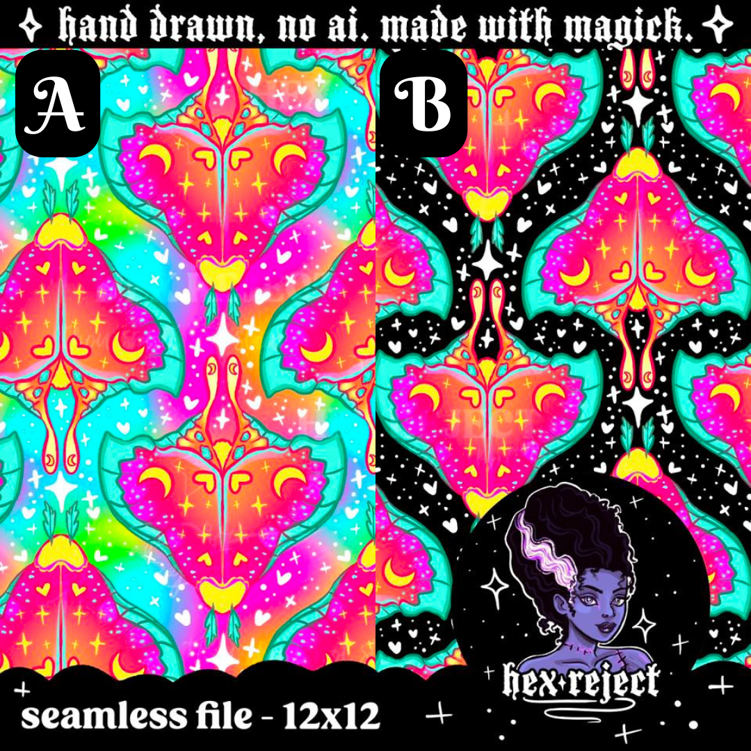 Swim Safe Moths - Seamless Files