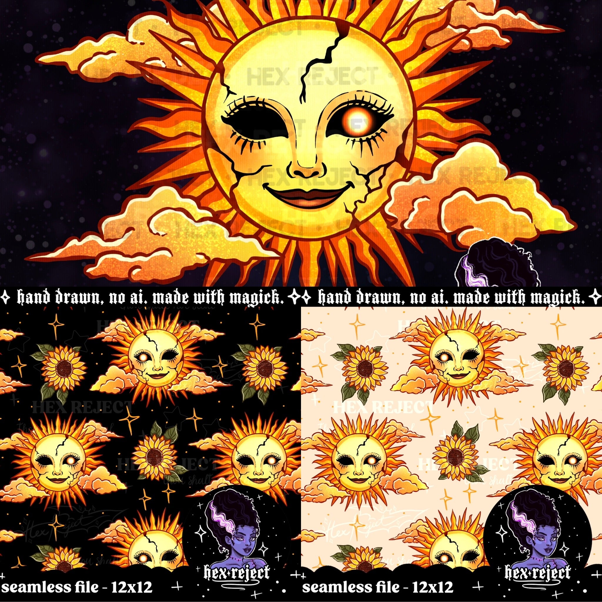 Summer - Seamless & png file - 14 days of yuck